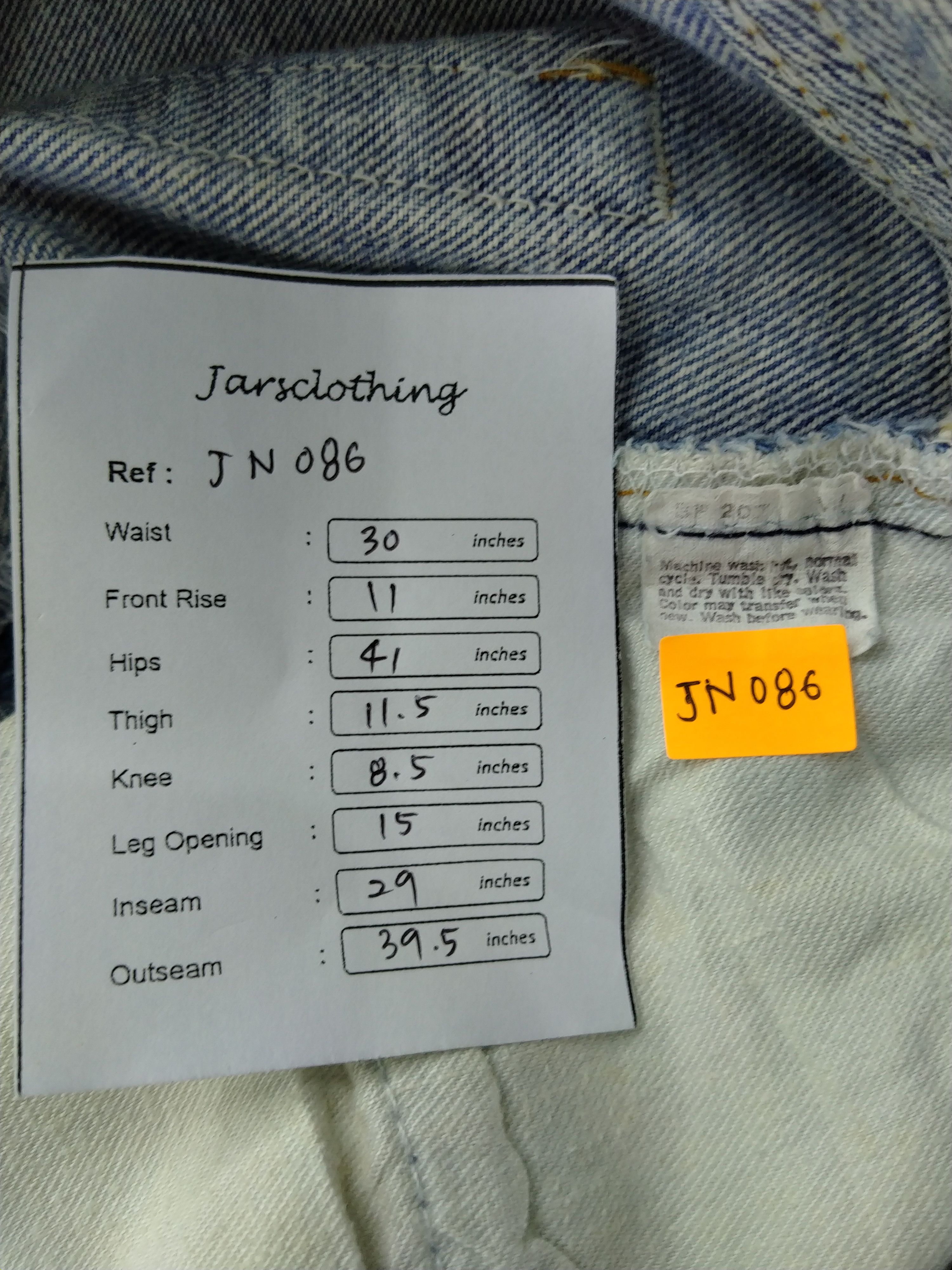 Levi's 80s Blue Vintage Levi's 501 USA Jeans 30x29 Denim -JN086 Size US 30 / EU 46 - 9 Thumbnail