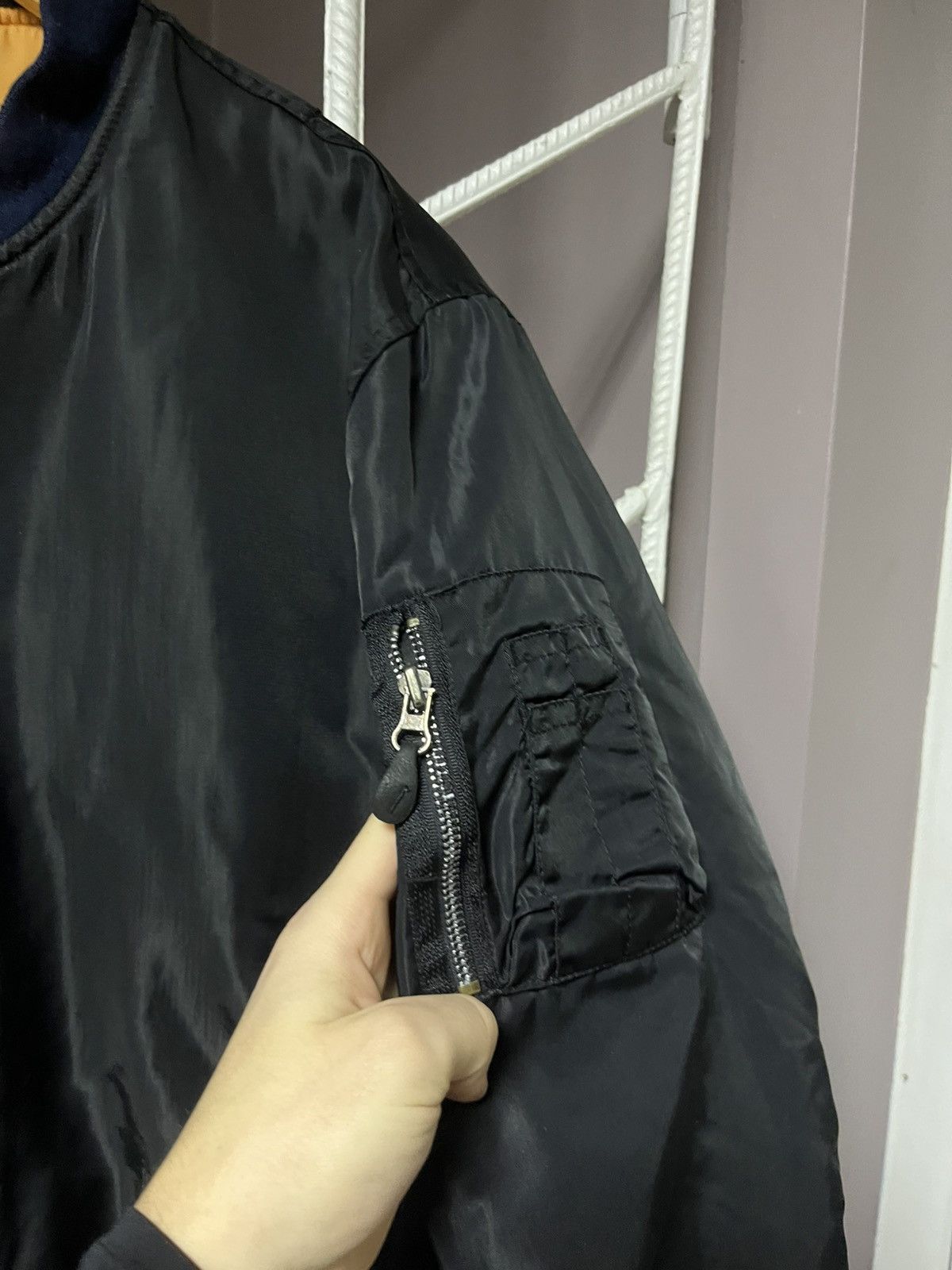 Vintage Vintage MA 1 Bomber Jacket Reversible Military Flyers Nylon Size US M / EU 48-50 / 2 - 4 Thumbnail