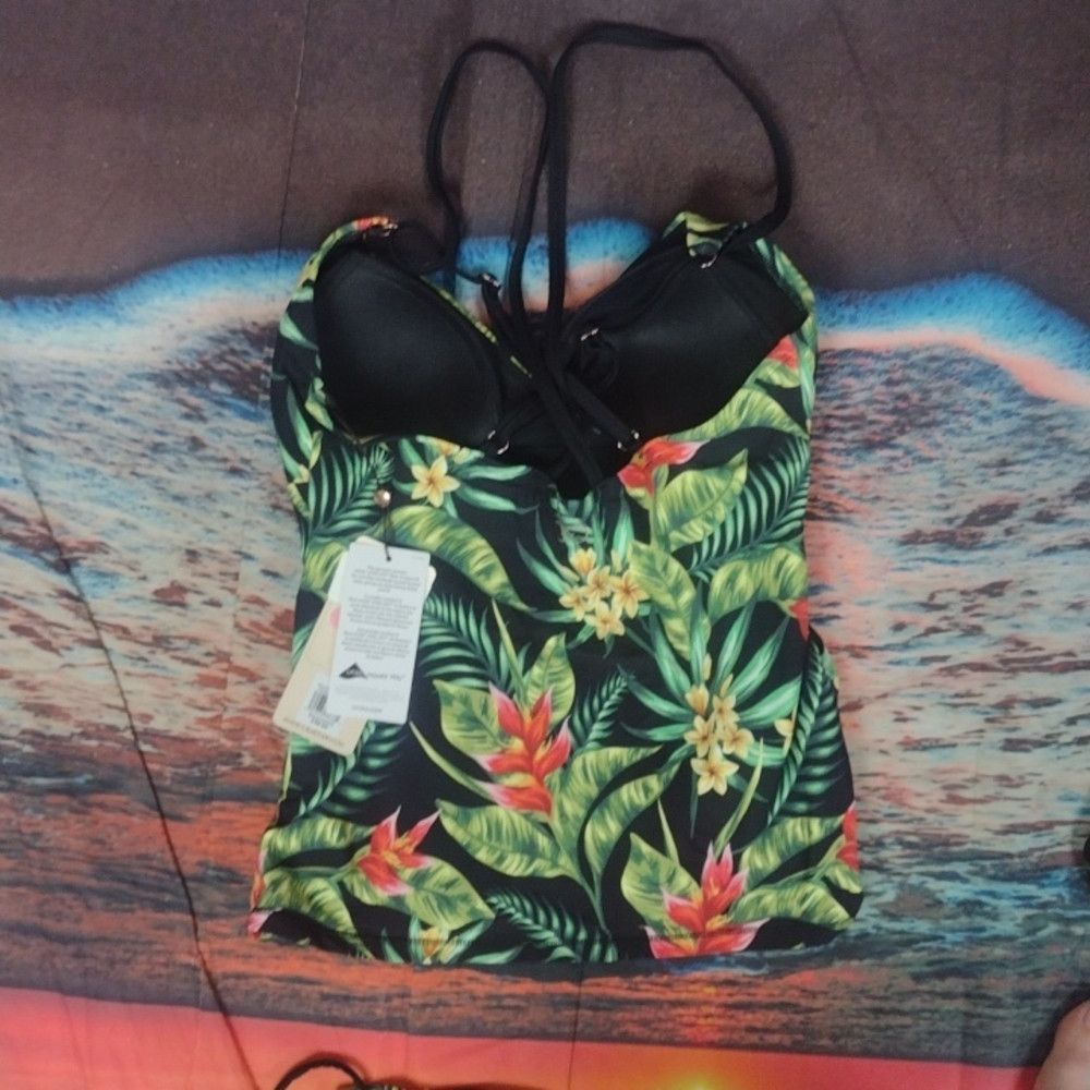 Other Calia island palms tankini top and bottoms set size X-small Size ONE SIZE - 4 Thumbnail
