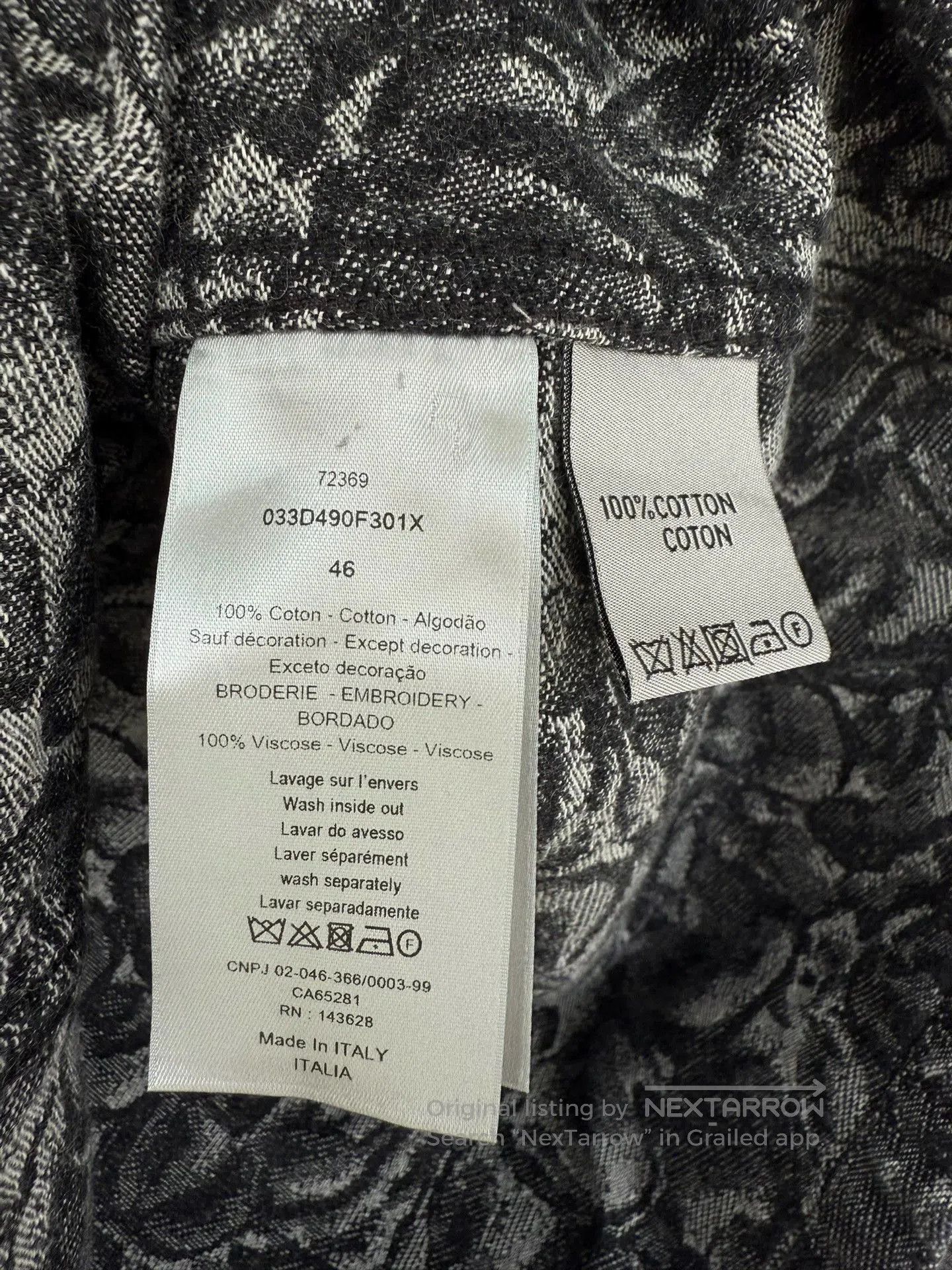 Dior dior x jardin embroidered logo jacket size 46. Size US L / EU 52-54 / 3 - 4 Thumbnail