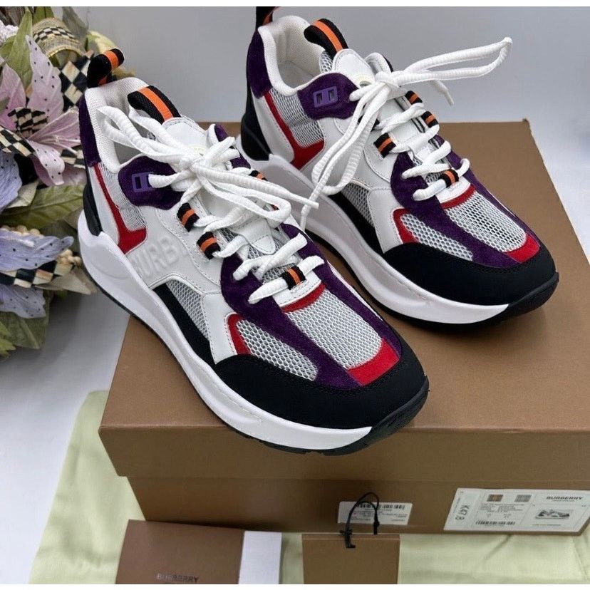 Burberry Men’s Burberry logo print trainer sneakers size 8 Size US 8 / EU 41 - 1 Thumbnail