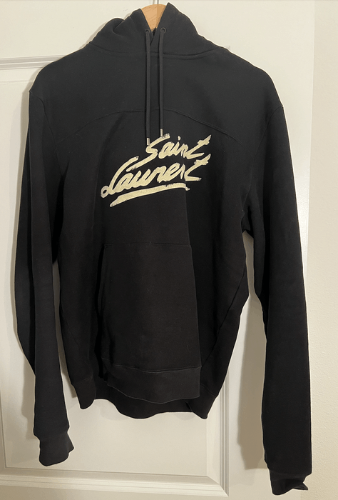 Saint laurent best sale signature hoodie