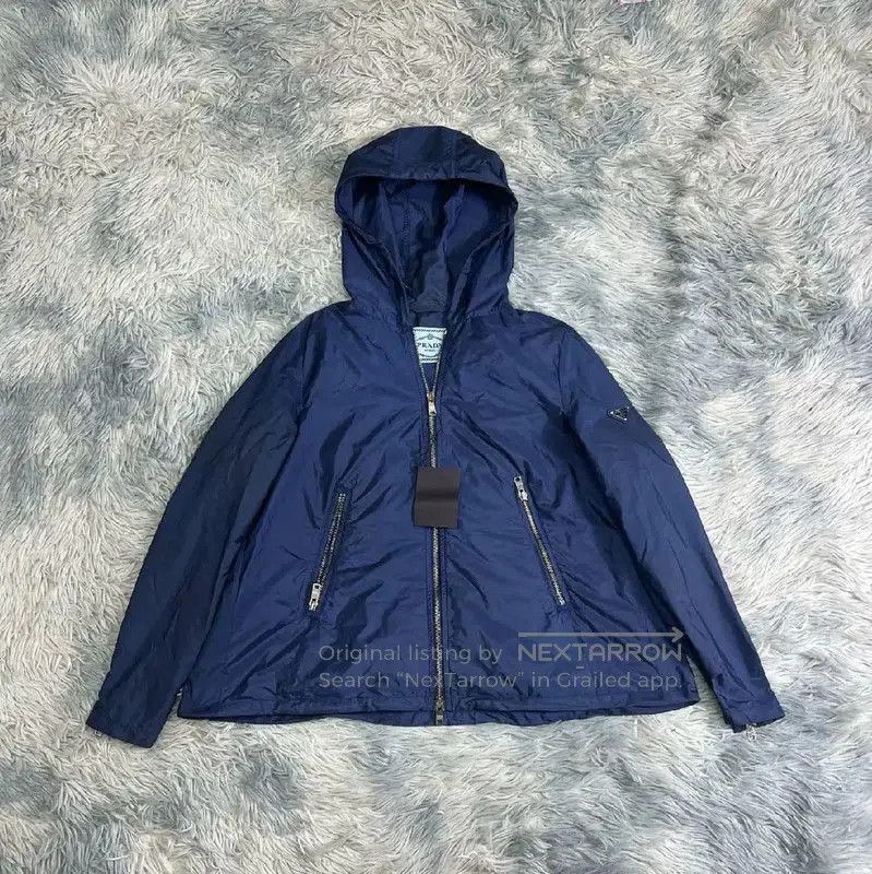 Prada Prada M Blue Nylon Men's Jacket. Size US M / EU 48-50 / 2 - 1 Thumbnail
