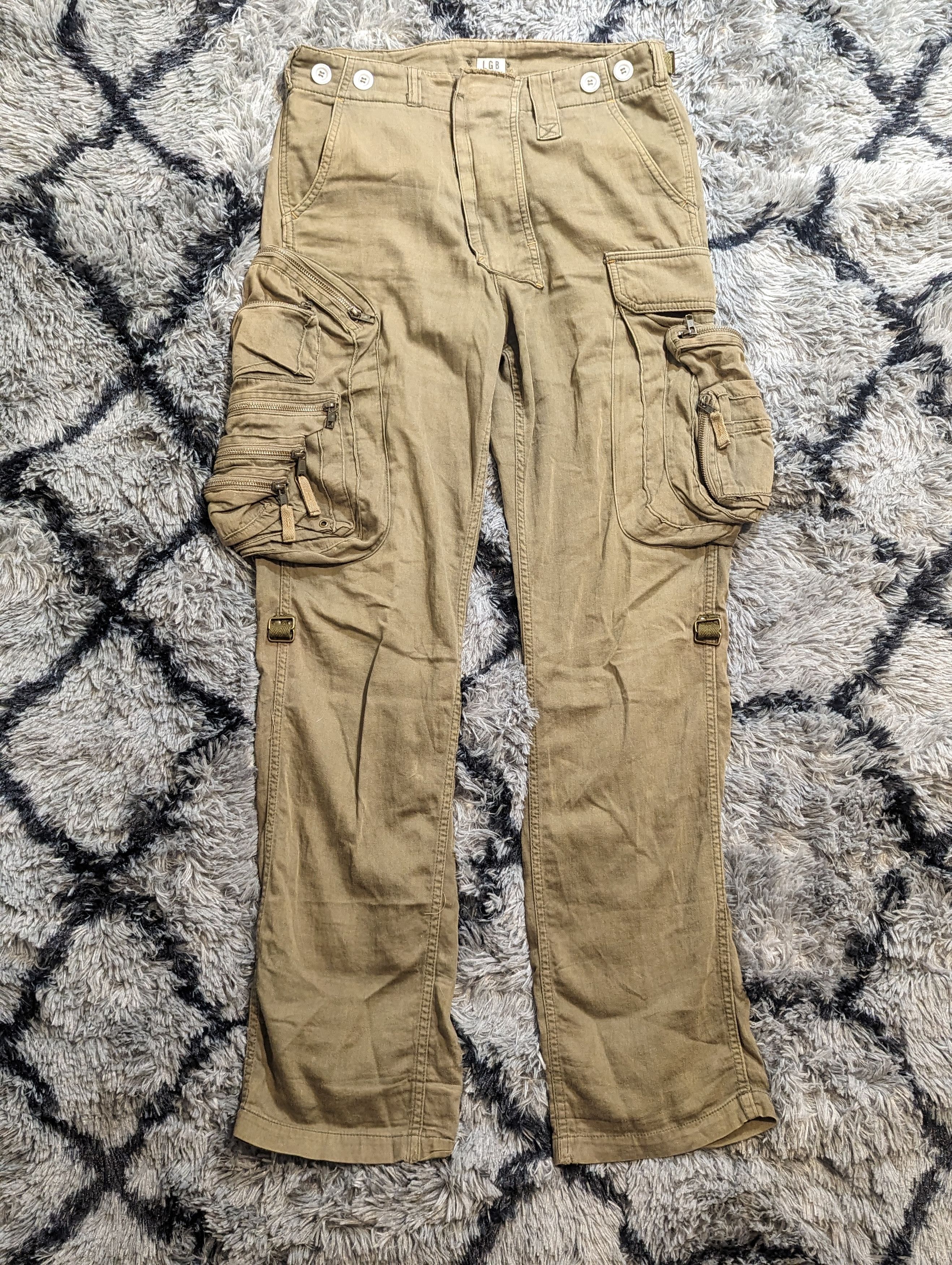 image of If Six Was Nine x Le Grande Bleu L G B Lgb Multi Pocket Cargos Size 30X32 in Olive, Men's