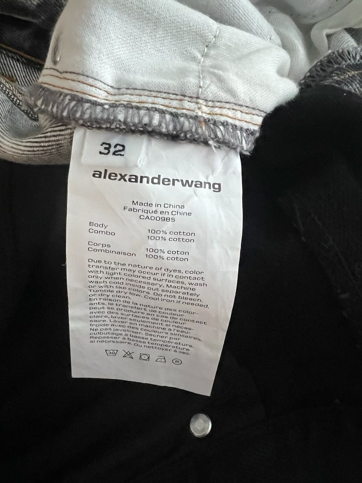 Alexander Wang Alexander wang split black/white jeans Size US 32 / EU 48 - 6 Thumbnail