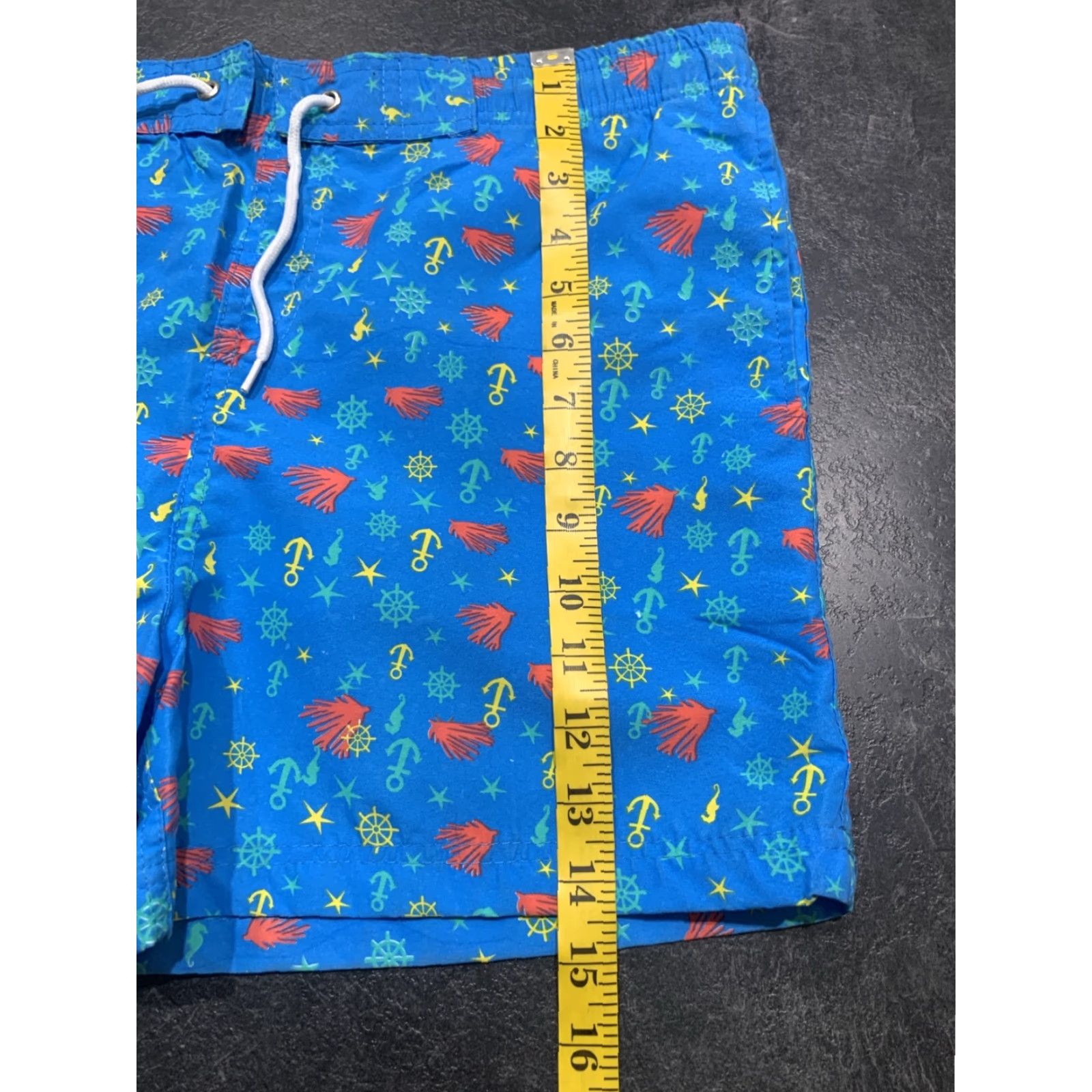 Vintage K. Bola Swim Trunks Large Men’s Blue Regular Bottom Beachwear 60s Size US 33 - 6 Thumbnail