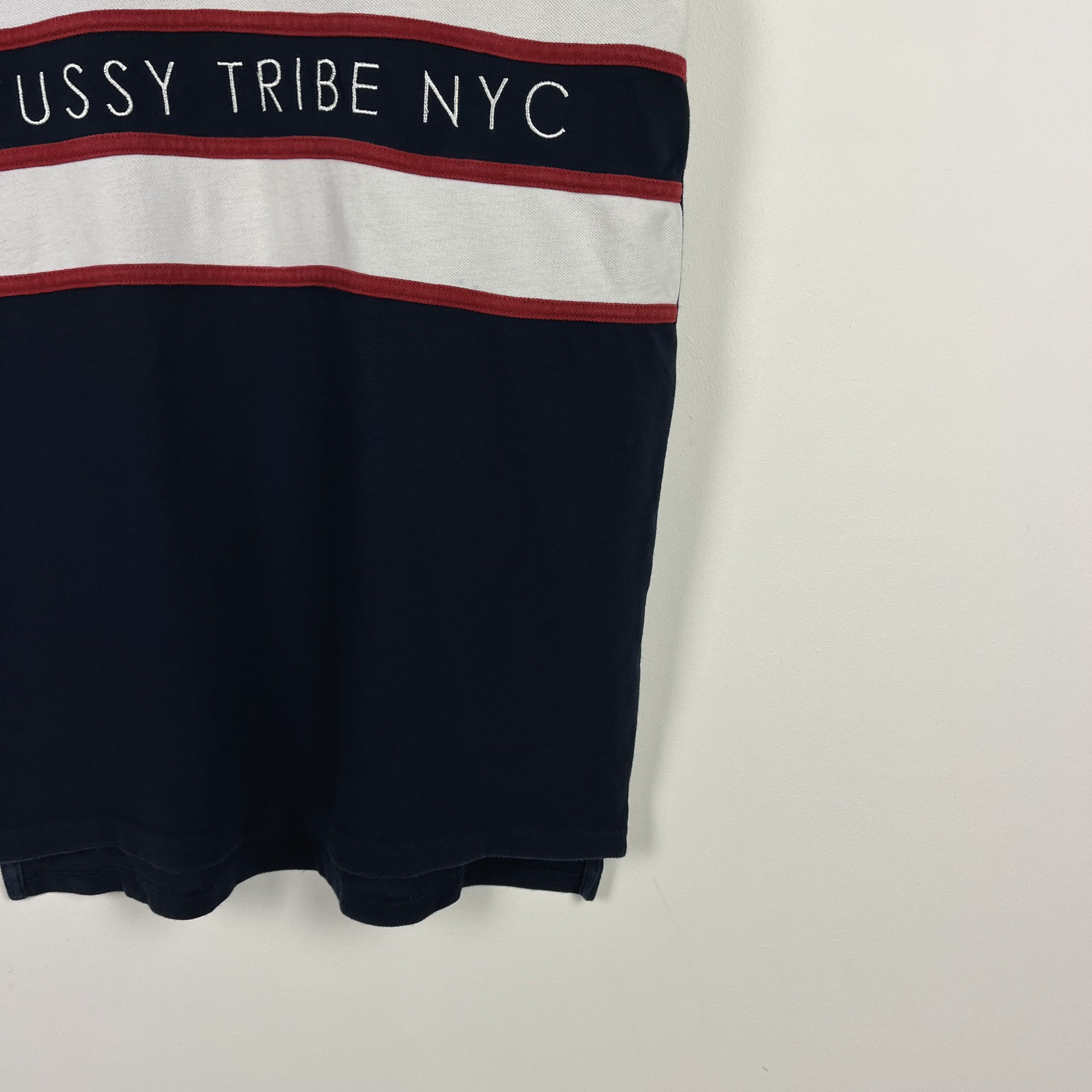 Stussy Vintage Stussy Tribe NYC Big Logo Polo Shirt 00’s Size US S / EU 44-46 / 1 - 3 Thumbnail