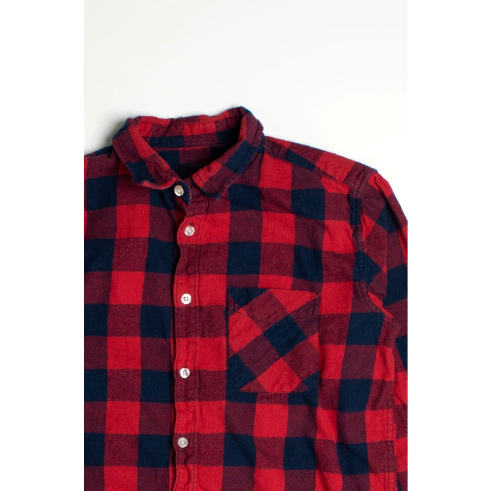 Etro VINTAGE 157 Red Flannel Shirt Medium Retro Plaid Long Sleeve Shirt Mens Size US M / EU 48-50 / 2 - 2 Thumbnail