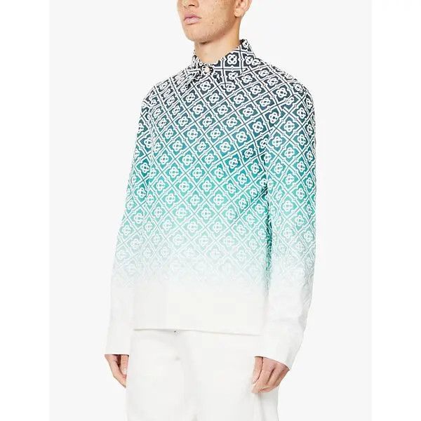 Casablanca o1mle0326 Classic Shirt Midnight Gradient in Blue Size US XL / EU 56 / 4 - 3 Thumbnail