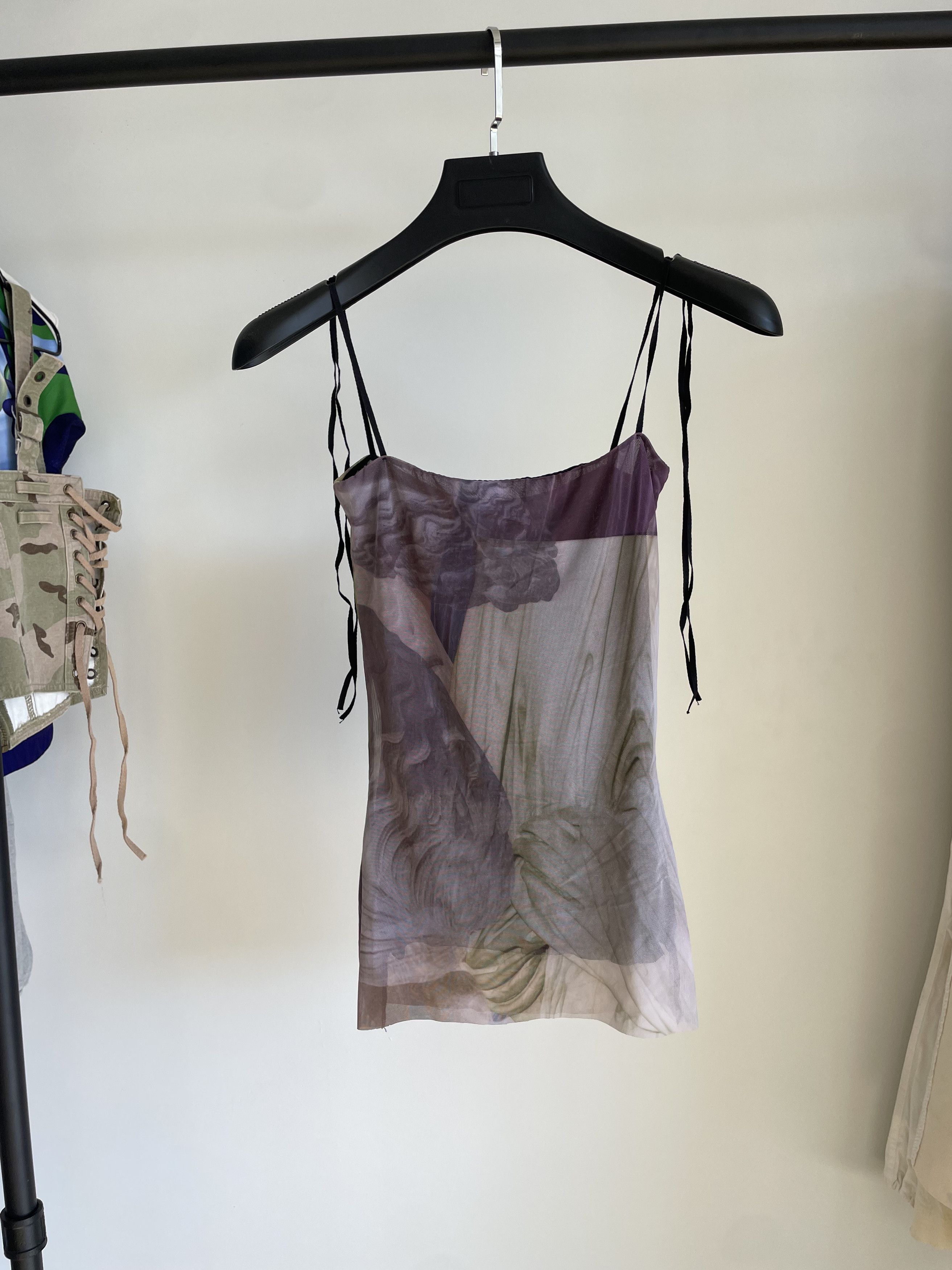 Other AUNE Aun trompe loeil camisole mini mesh dress Size XS / US 0-2 / IT 36-38 - 4 Thumbnail