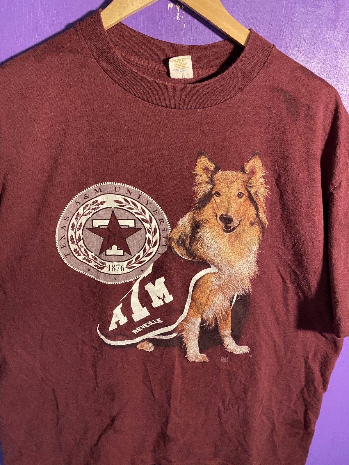 Vintage Vintage 80s Texas ATM Reveille mascot t-shirt Size US XL / EU 56 / 4 - 3 Thumbnail