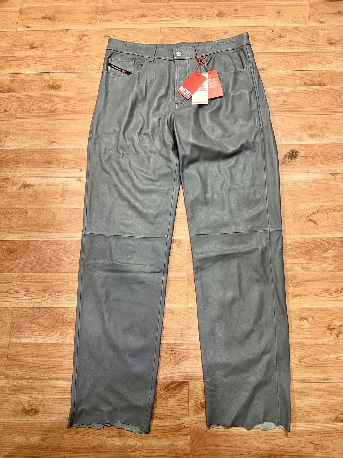 Diesel Diesel leather trouser size 34 Size US 34 / EU 50 - 1 Thumbnail