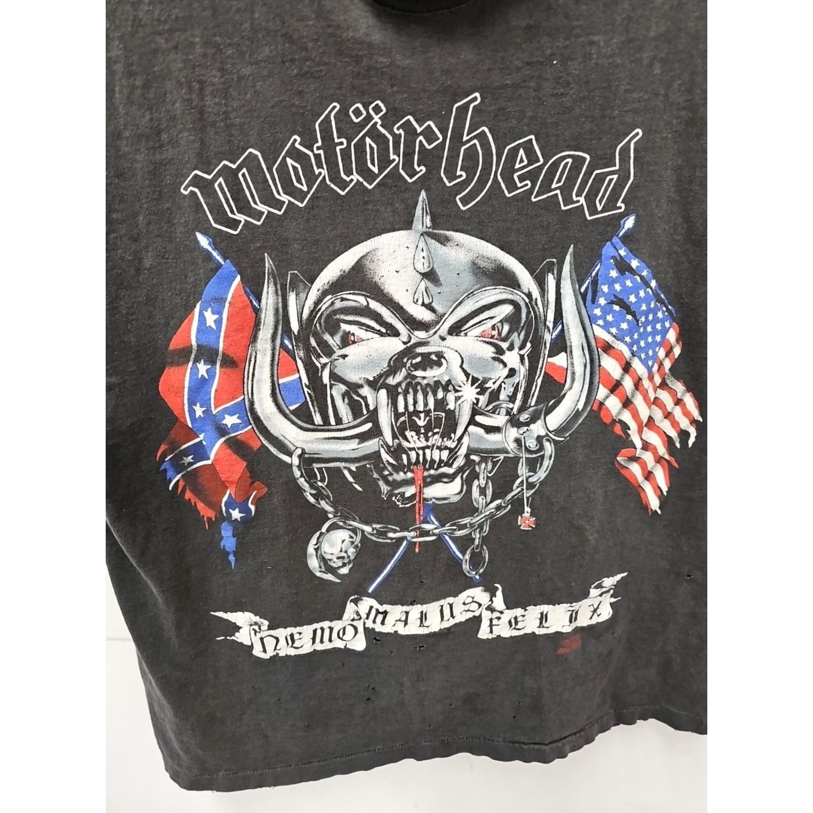 Hanes VINTAGE 1991 Motorhead Amwrica Tour Black T-shirt Mens L Size Large Hanes Shirt Rock Band 90s Size US L / EU 52-54 / 3 - 5 Thumbnail