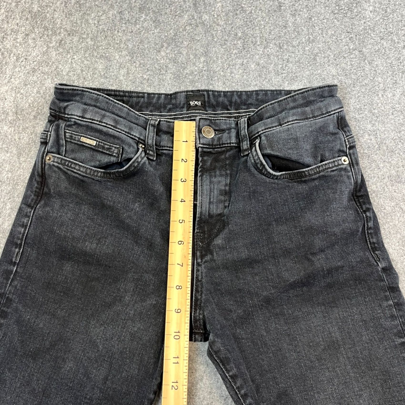 Hugo Boss HUGO BOSS Jeans Slim Fit 30 32 Delaware Denim Charcoal Wash Grey Stretch Size US 30 / EU 46 - 5 Thumbnail