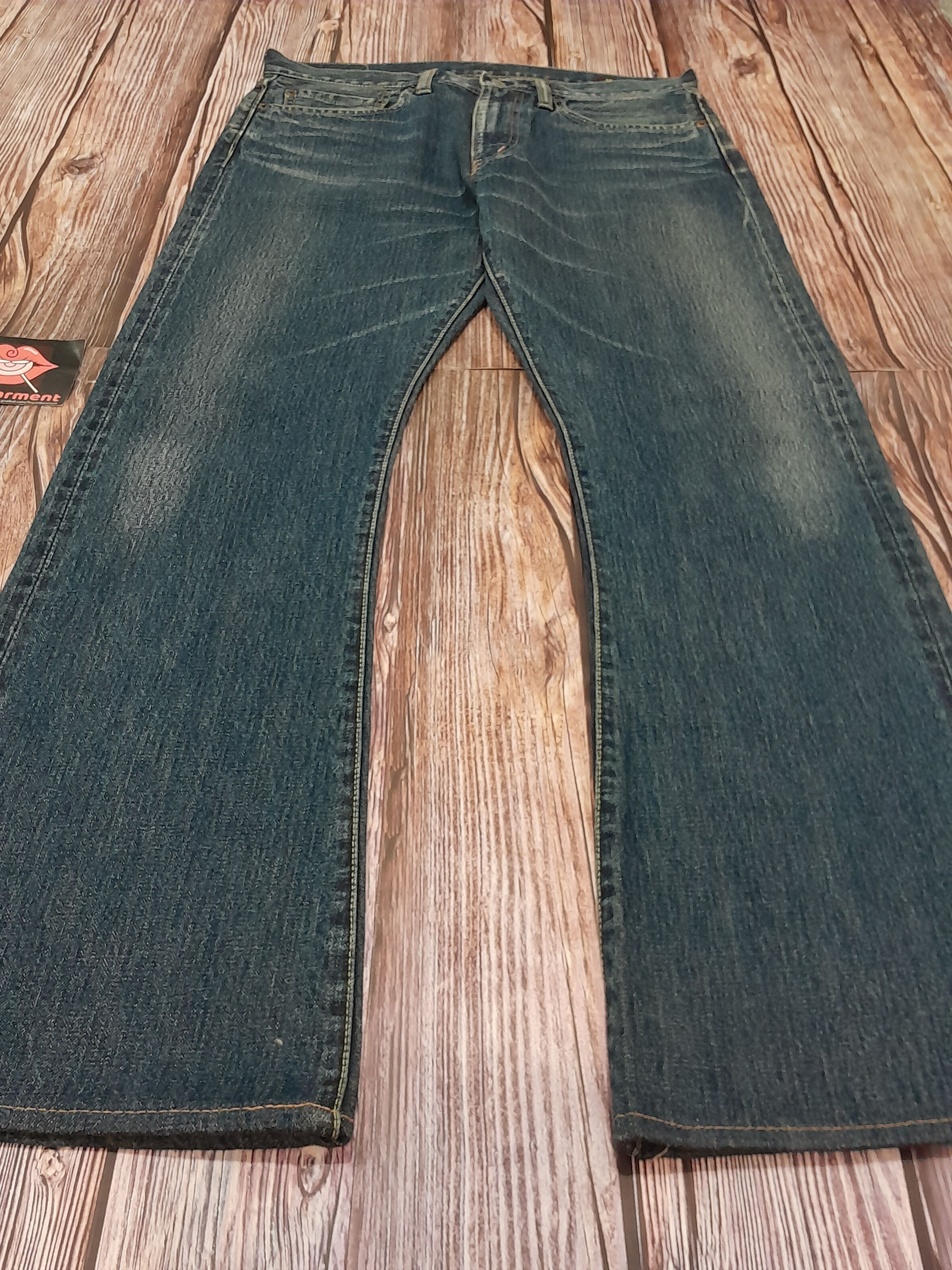 Japanese Brand KAPITAL Jeans Flare Bell Bottom Bootcut Vintage Size US 33 - 2 Thumbnail