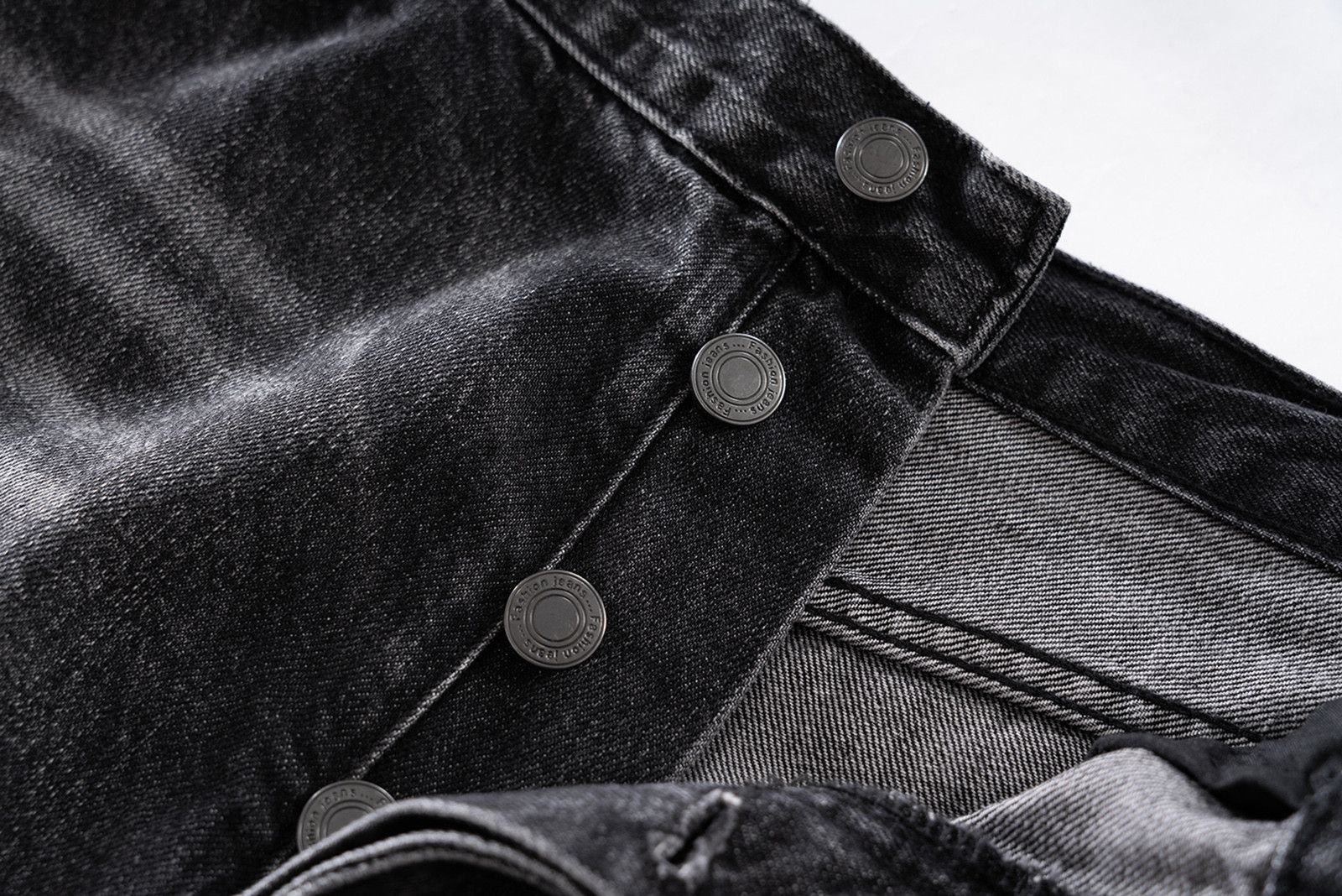 Vintage Distressed Ripped hole baggyJeans Size US 32 / EU 48 - 3 Thumbnail