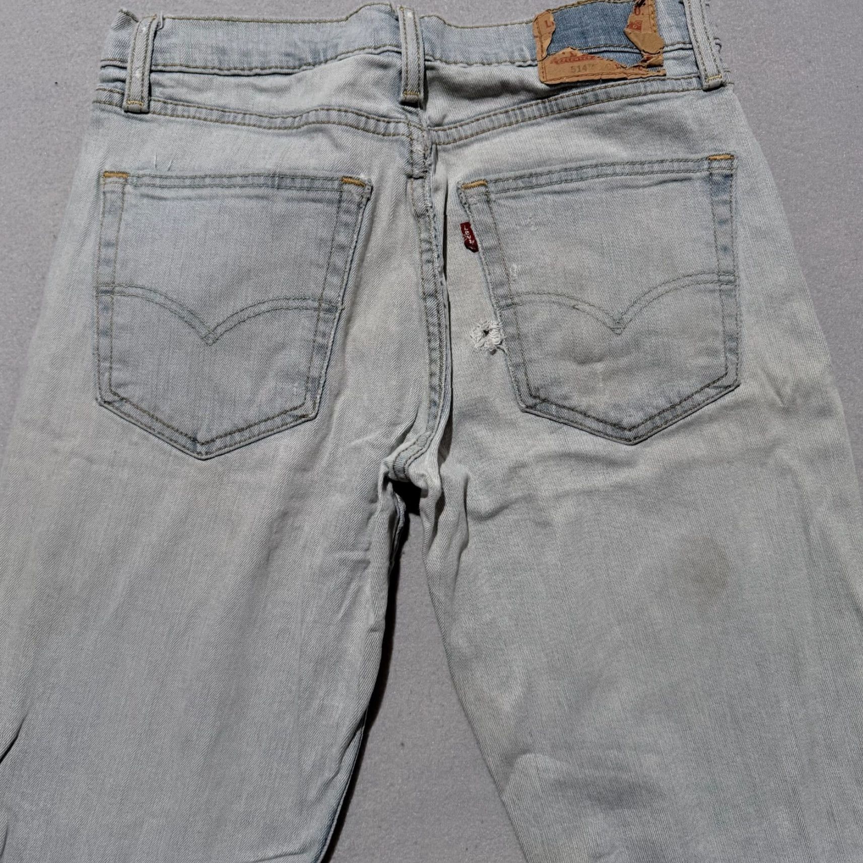 Levi's Levi’s 514 Jeans Men Blue Denim Classic Straight Fit Zip Fly Distressed 30x32 - Jeans Color: Blue Mens Size US 30 / EU 46 - 4 Thumbnail