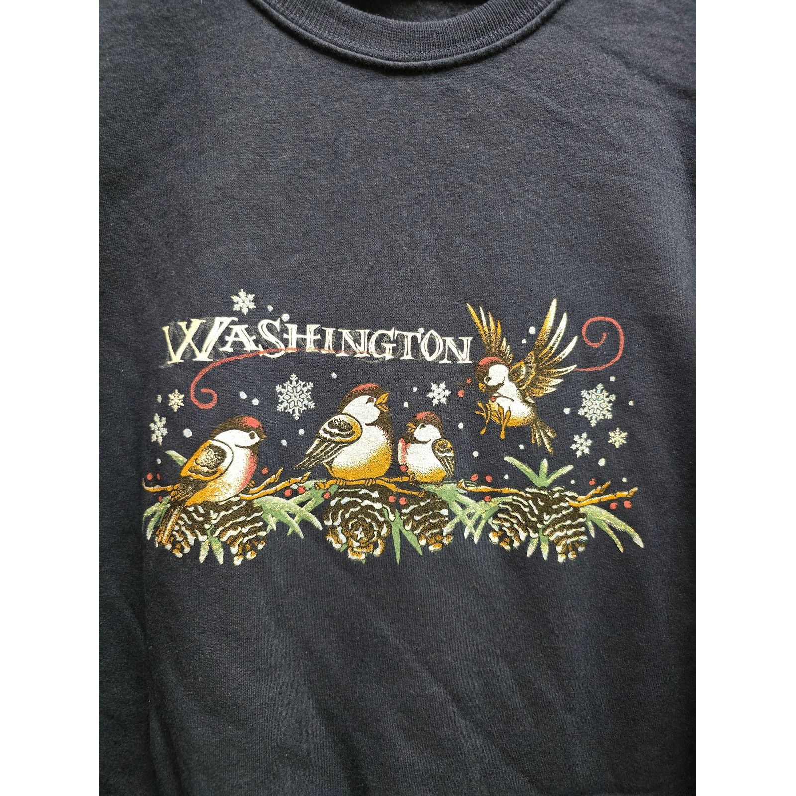 Vintage Vintage Womens Washington Sweatshirt Winter 90s Crewneck XL Size XL / US 12-14 / IT 48-50 - 2 Thumbnail