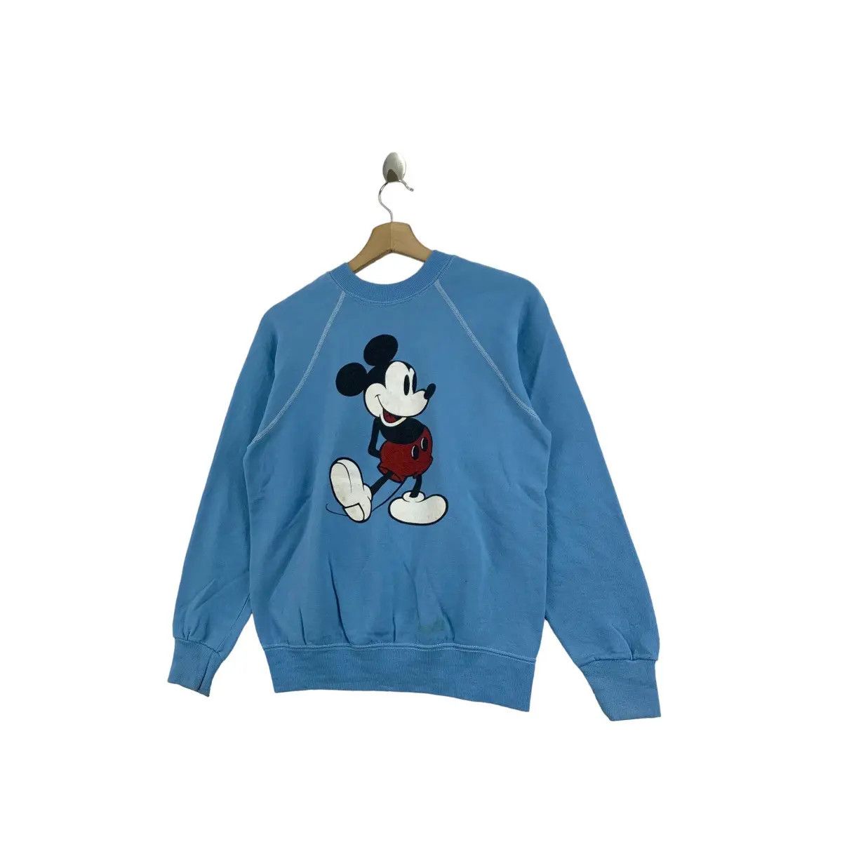 Disney Vintage 80s Vintage MICKEY MOUSE Disney Cartoon Print Blue Size US M / EU 48-50 / 2 - 4 Thumbnail