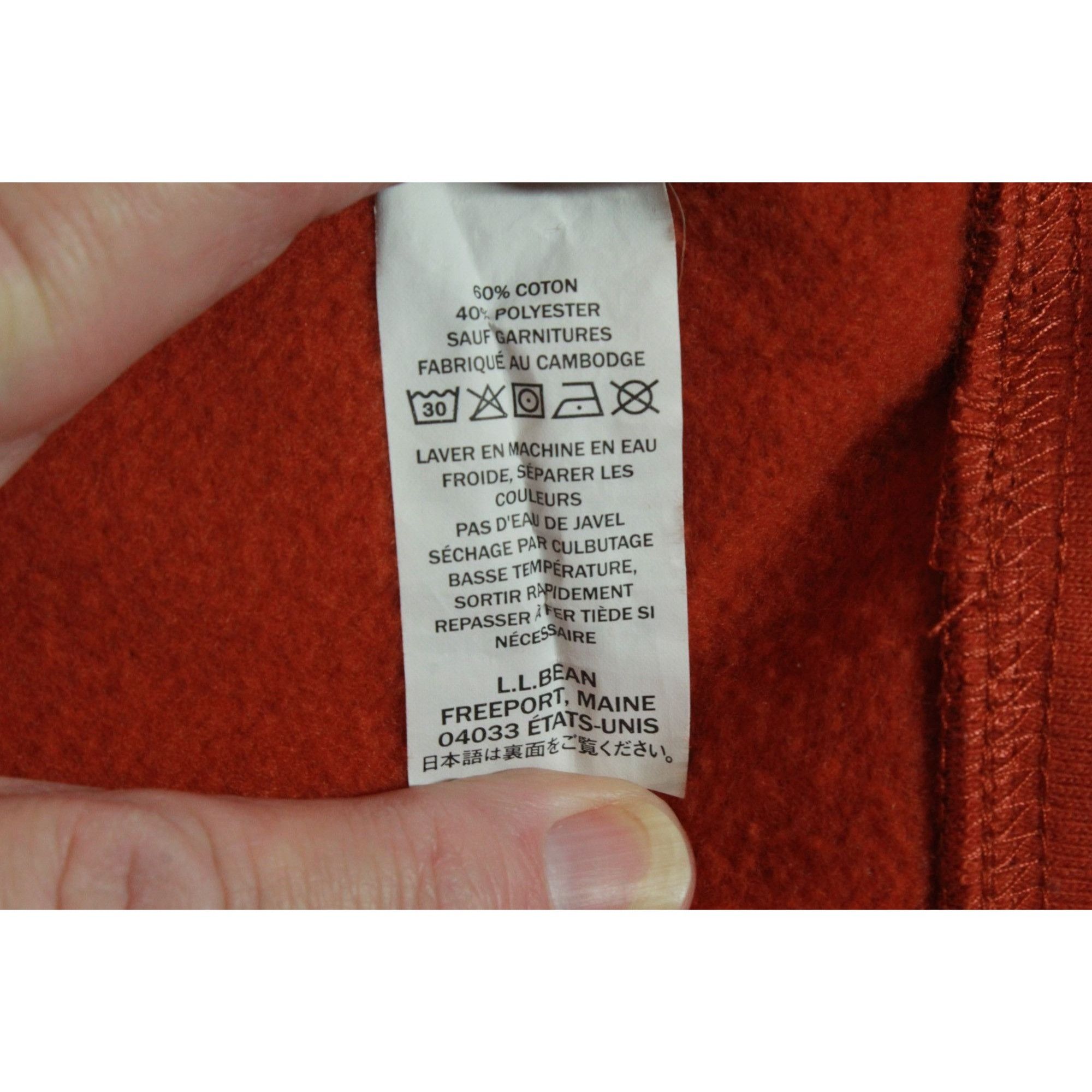 L.L. Bean LL Bean Mens Burnt Orange Snap Pullover Sweatshirt Size XXL Size US XXL / EU 58 / 5 - 7 Thumbnail