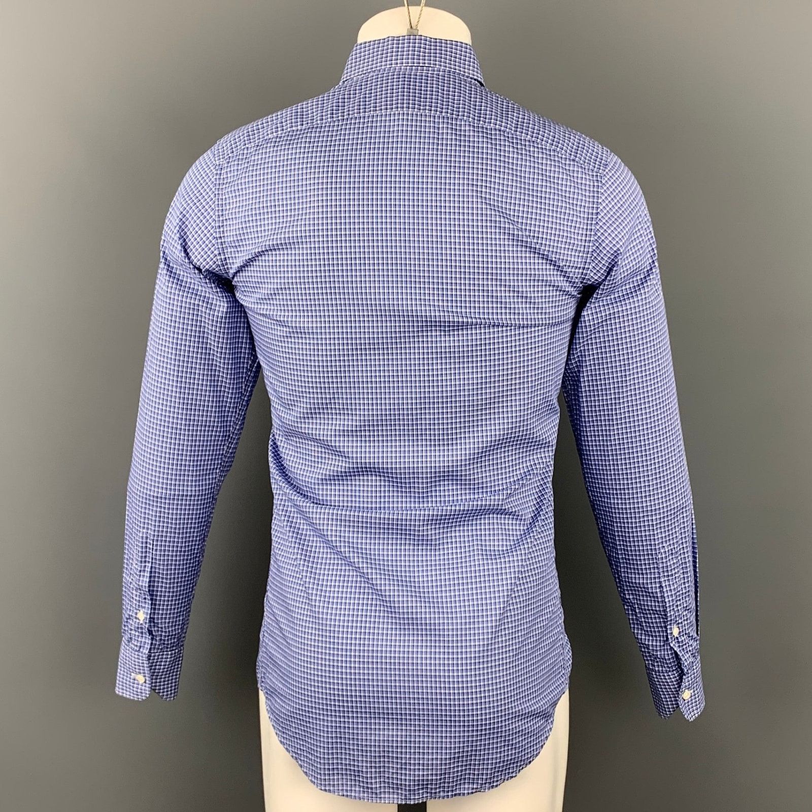 Ralph Lauren RALPH LAUREN Black Label S Blue Plaid Button Down L/S Shirt Size US S / EU 44-46 / 1 - 3 Thumbnail