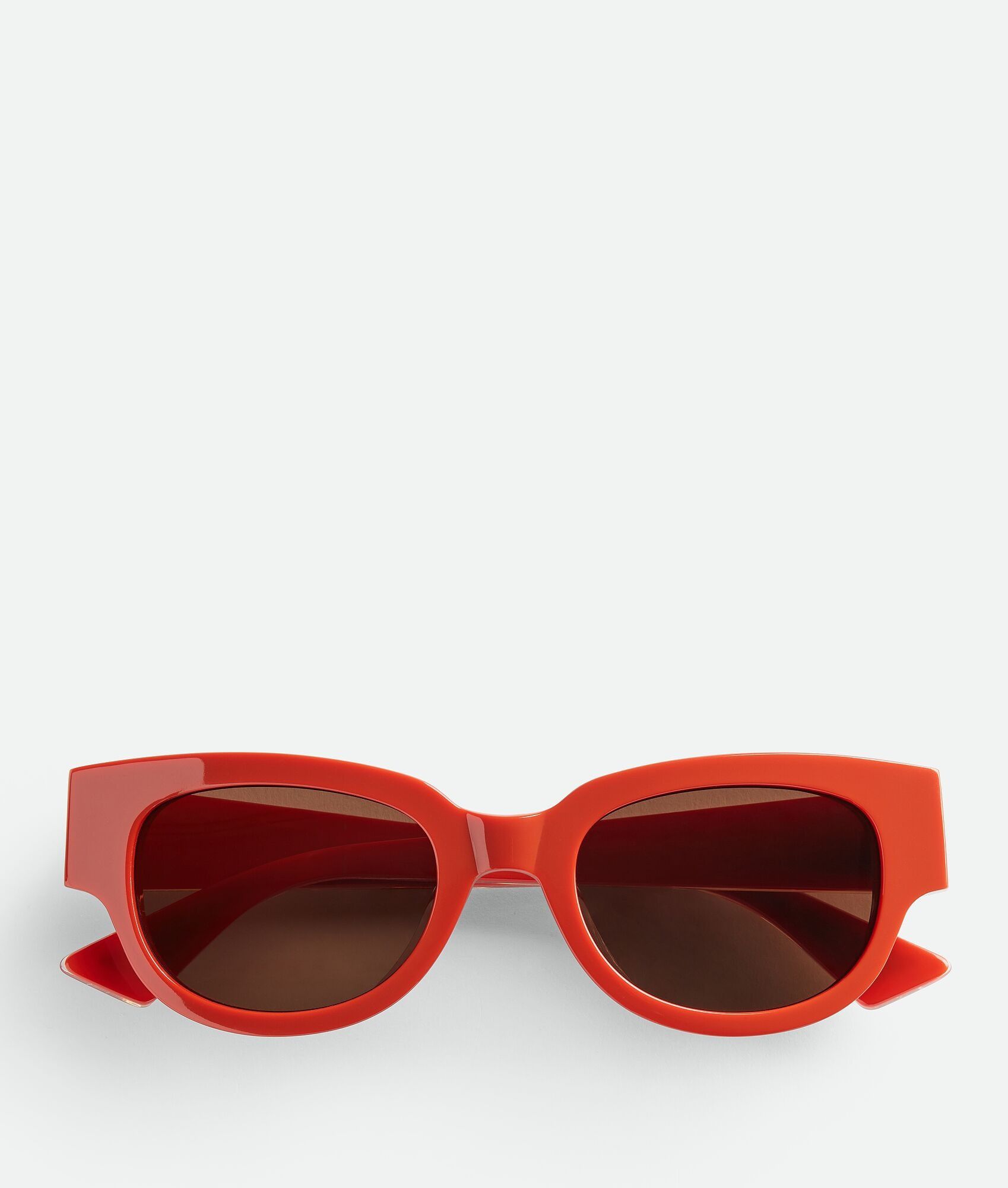 Bottega Veneta o1n1vont0525 Size: OS / Tri-Fold Square Sunglasses in Orange Size ONE SIZE - 1 Thumbnail