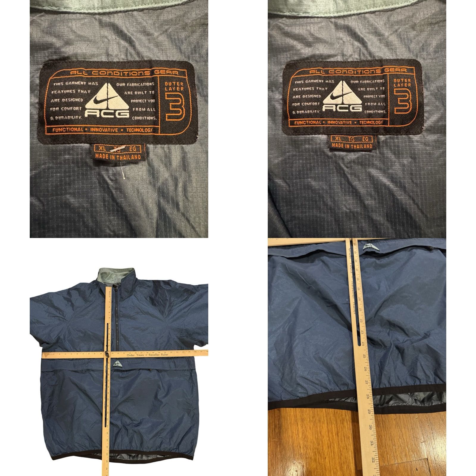 Nike VINTAGE Nike ACG Outer Layer 3 Windbreaker Jacket All Weather Men’s XL Blue Nylon Zip Windbreaker Embroidered Logo 1/2 Zip Regular Fit Jacket Men EUC Size US L / EU 52-54 / 3 - 10 Thumbnail