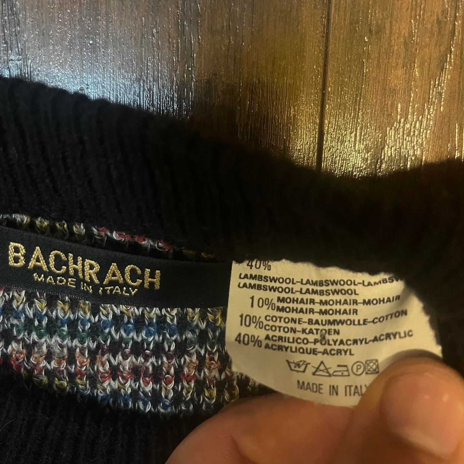 Bachrach Multicolored Bachrach Italian wool sweater Size US XL / EU 56 / 4 - 2 Thumbnail