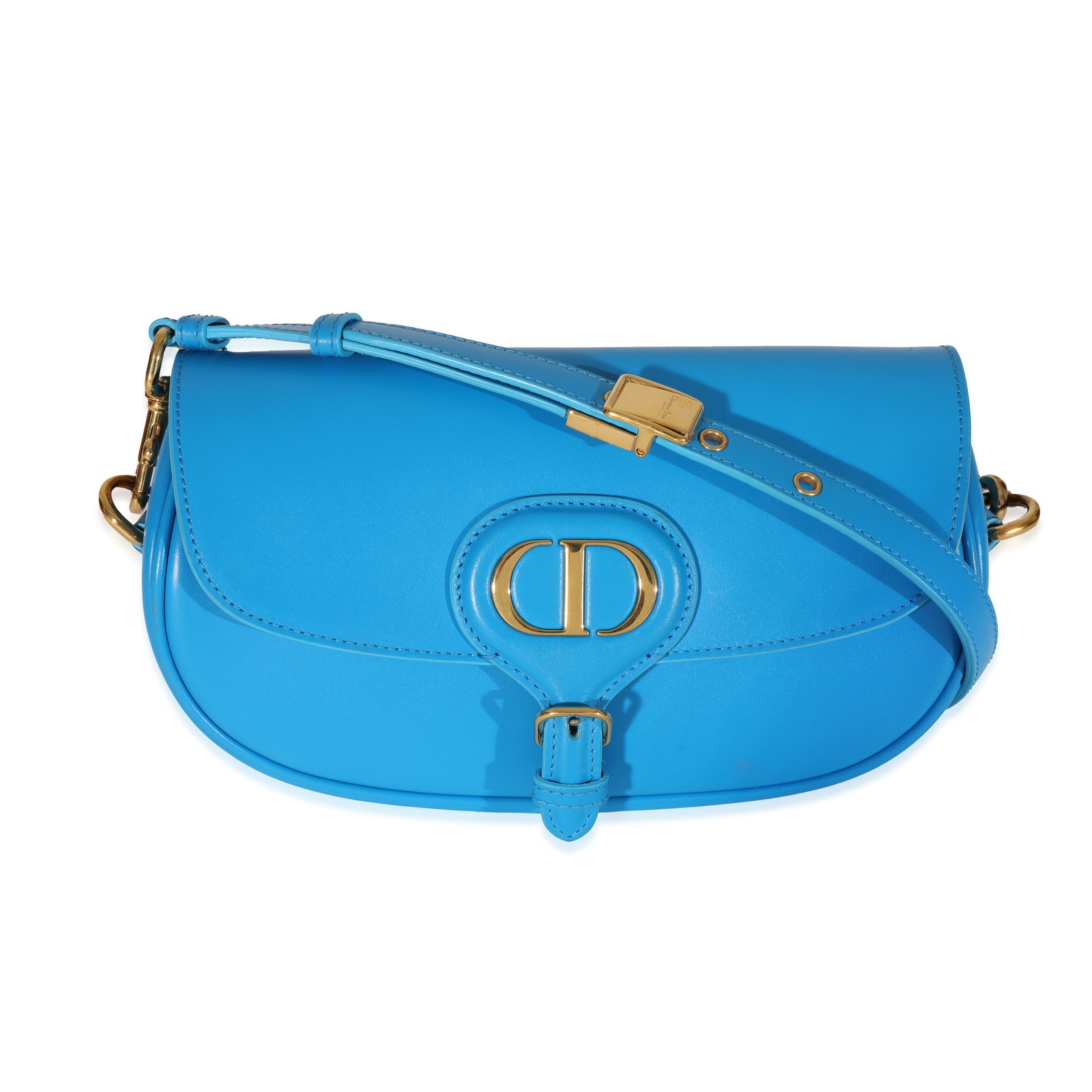 Dior Blue Leather Bobby East West Horizon Bag