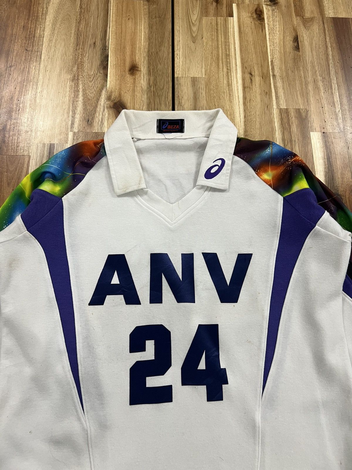 Asics Vintage 80’s Match-worn Asics Japan #24 Volleyball Jersey Size US M / EU 48-50 / 2 - 2 Thumbnail
