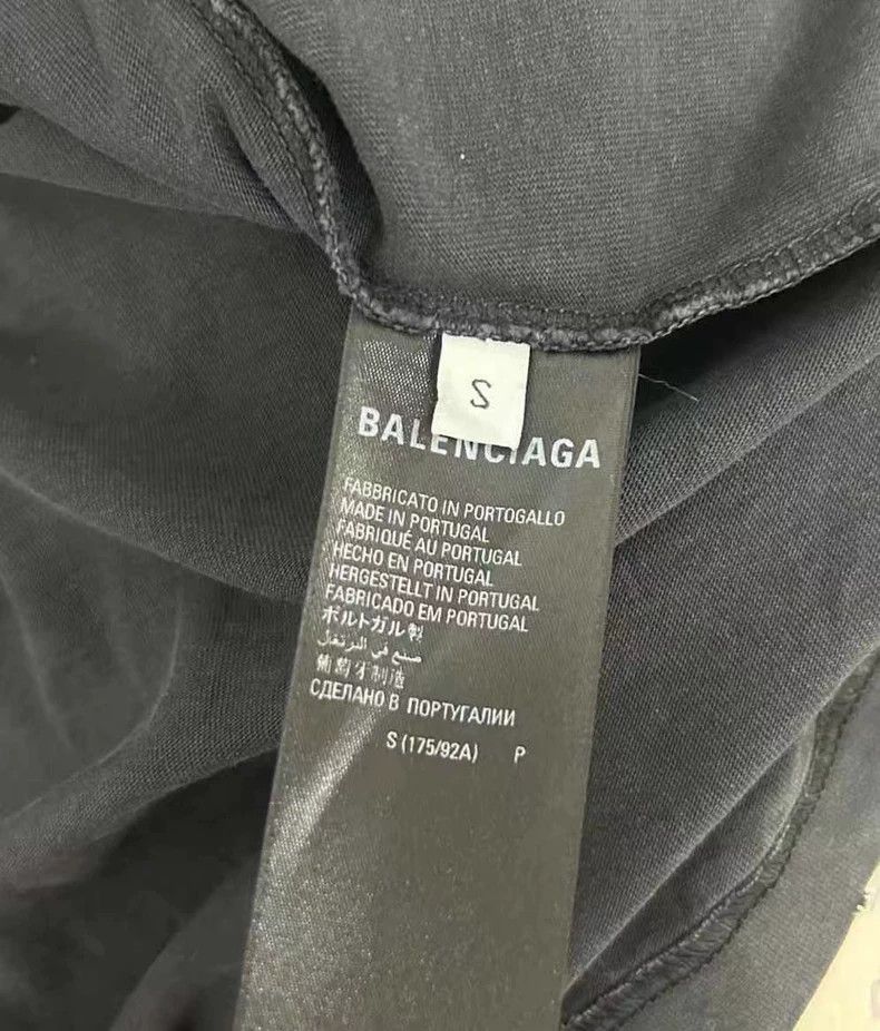 Balenciaga Balenciaga Washed Worn Alphabet Short Sleeve T-Shirt Size US S / EU 44-46 / 1 - 4 Thumbnail