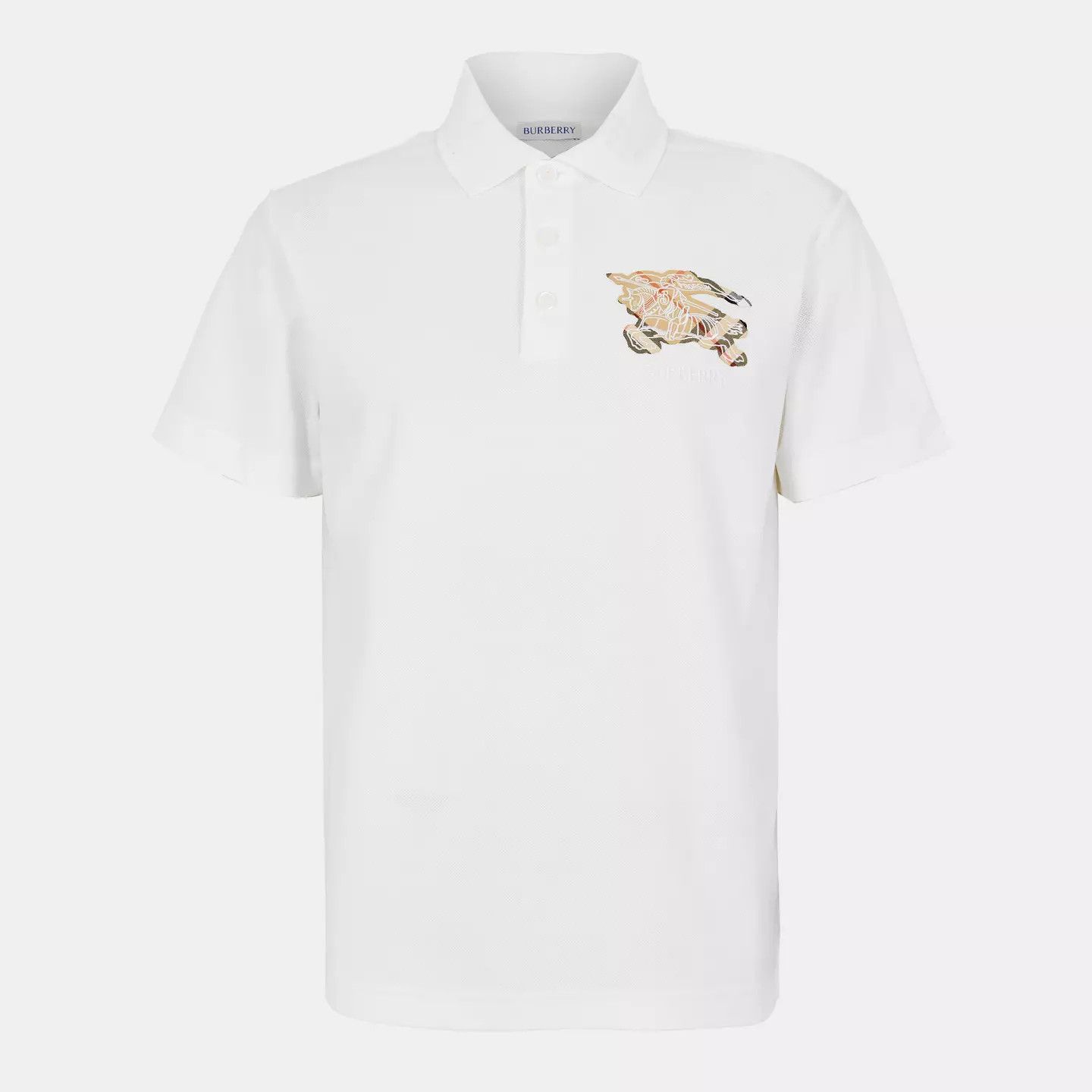 Burberry o1g2r1mq0426 Short Sleeve Tailored Fit Polo Shirt in White Size US XL / EU 56 / 4 - 1 Thumbnail