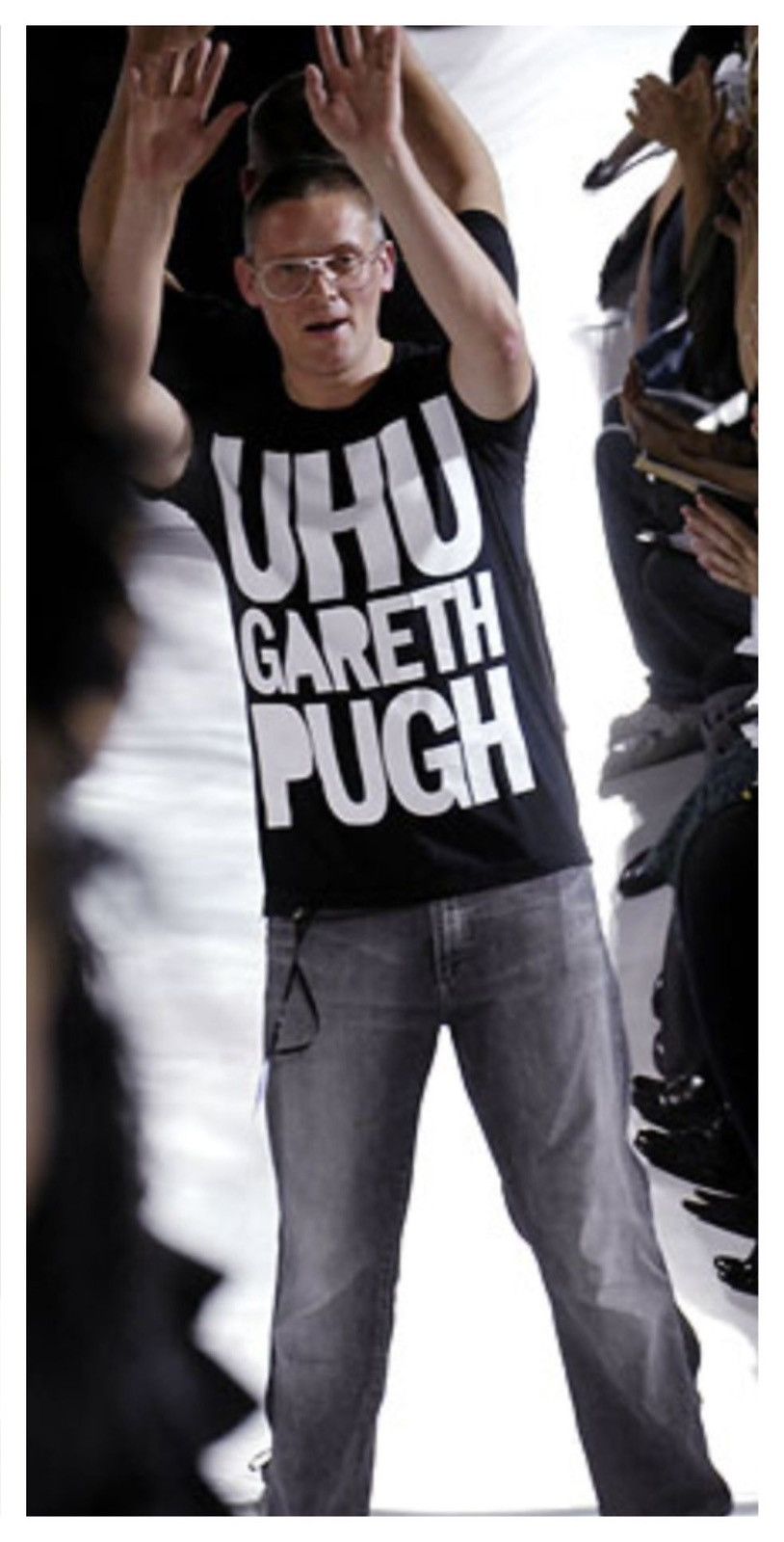 image of 2007 House Of Holland Tee : Gareth Pugh in Black, Men's (Size Small)