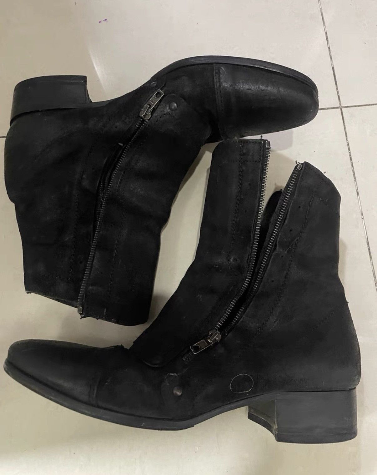 Diesel Diesel Double-Zip Suede Boots Size US 9.5 / EU 42-43 - 5 Thumbnail