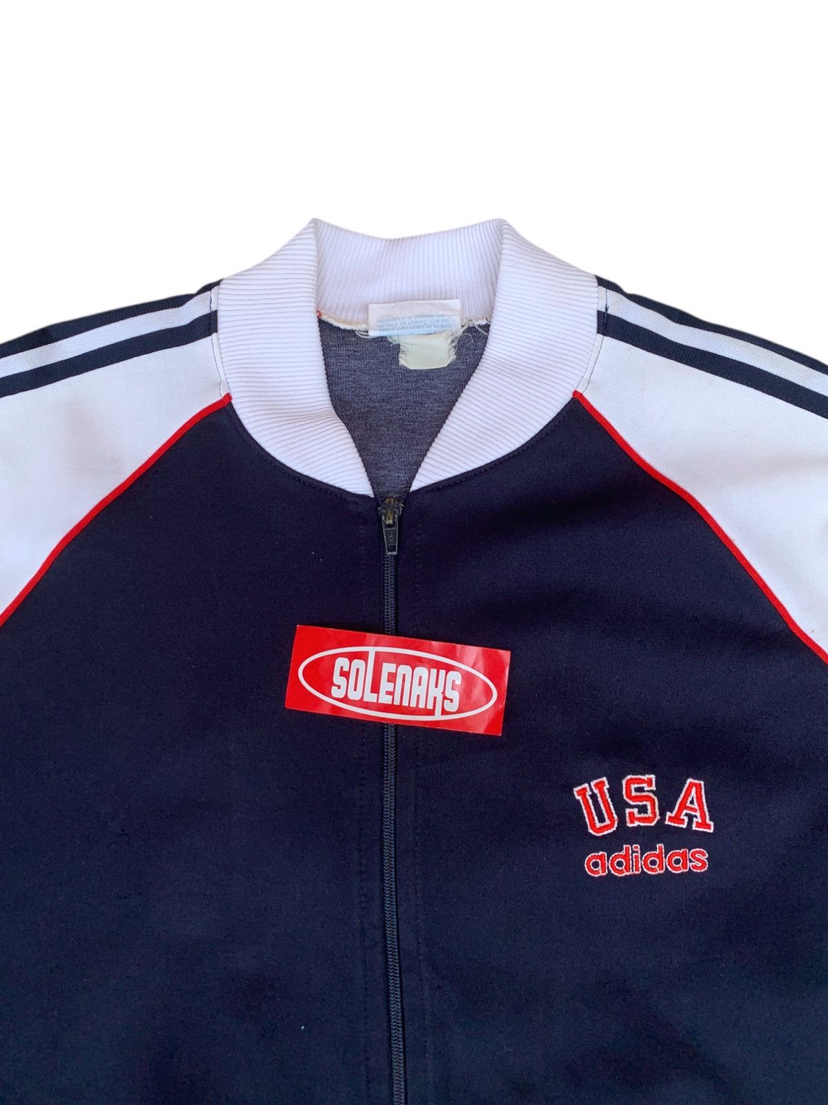 Adidas × Vintage Vintage adidas USA jacket rare Size US M / EU 48-50 / 2 - 2 Thumbnail