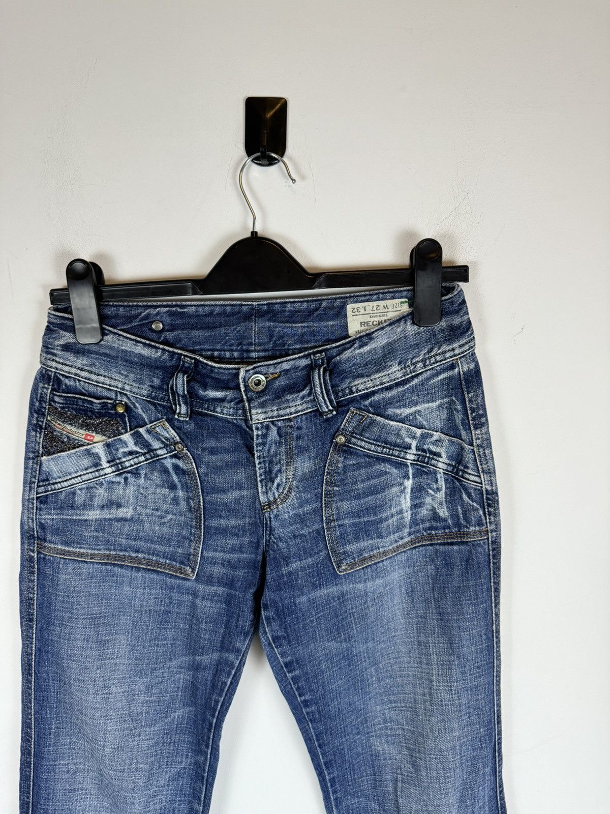 Diesel Vintage Women’s Diesel Y2K Style Denim Jeans Size 27" / US 4 / IT 40 - 4 Thumbnail