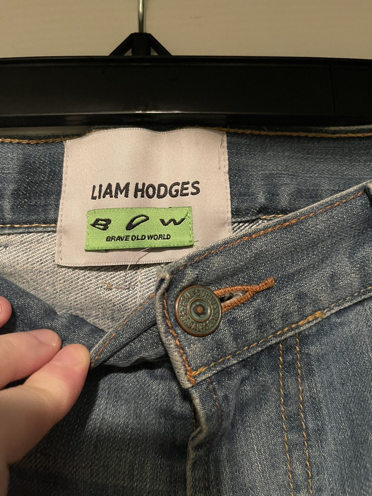 Liam Hodges Unified Wide Leg Upcycled Jeans Size US 34 / EU 50 - 3 Thumbnail