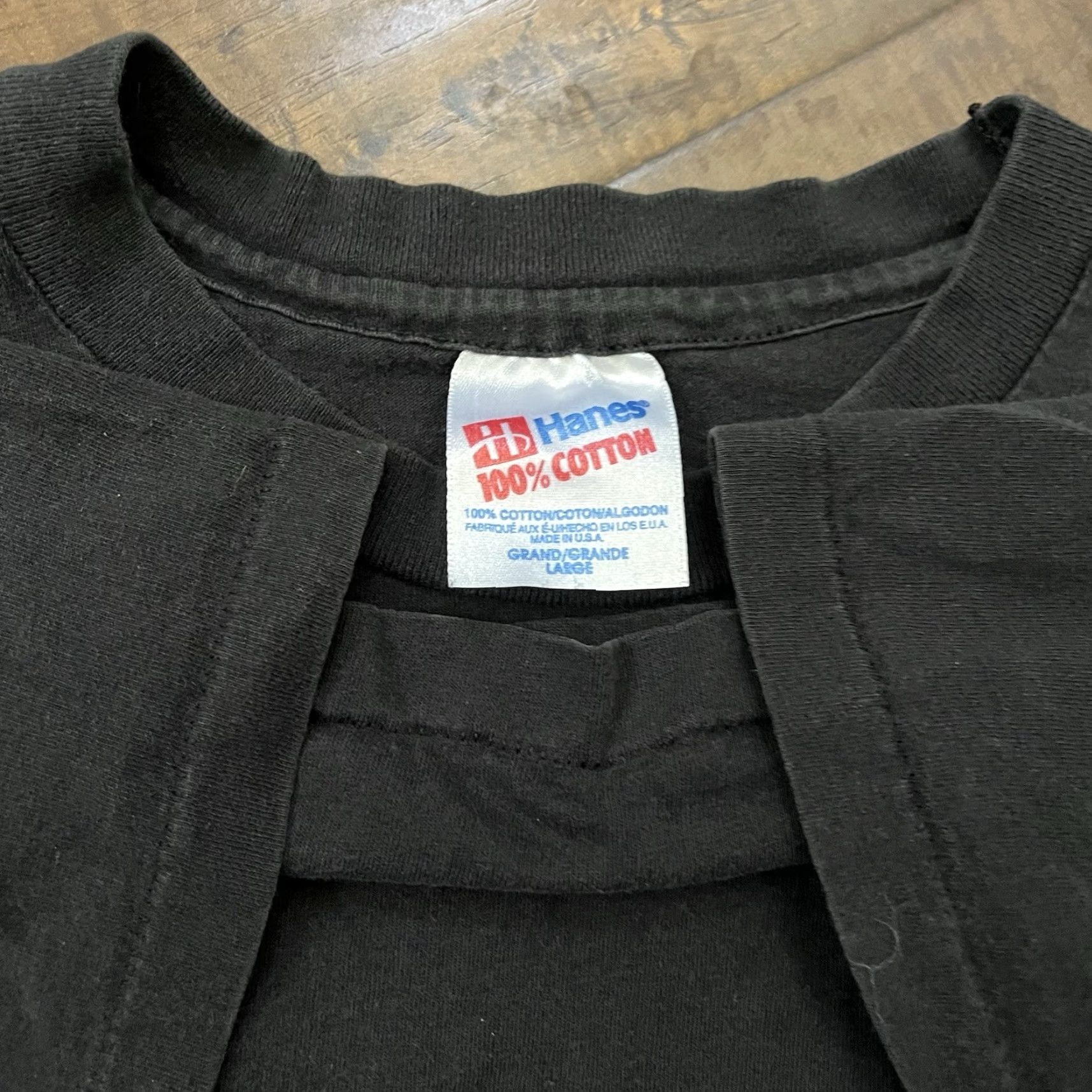 Hanes VINTAGE Hal Ketchum T-Shirt L Black 90s Country Band Tee 1992 Tour Mens Size US L / EU 52-54 / 3 - 5 Thumbnail