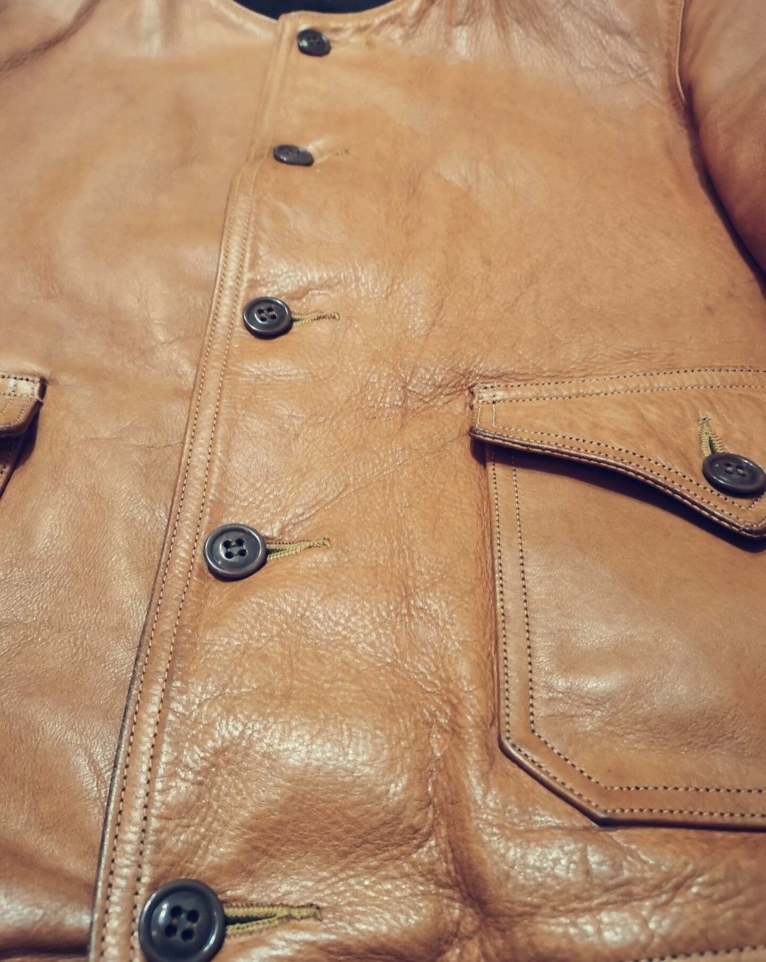 Freewheelers Freewheelers Horsehide A-1 Size US L / EU 52-54 / 3 - 3 Thumbnail