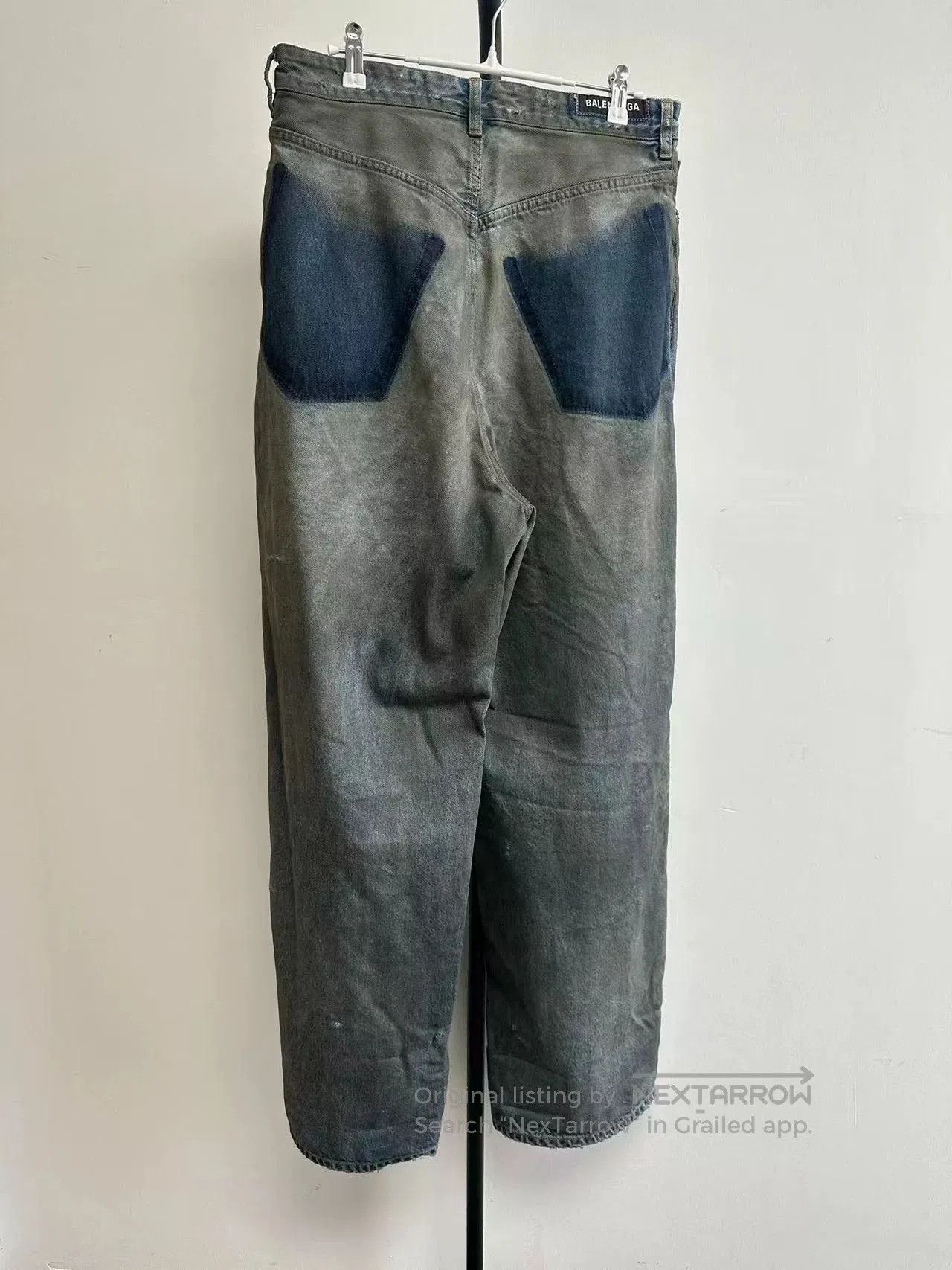 Balenciaga Balenciaga Distressed Denim Zip Side Pockets. Size 22" - 2 Thumbnail