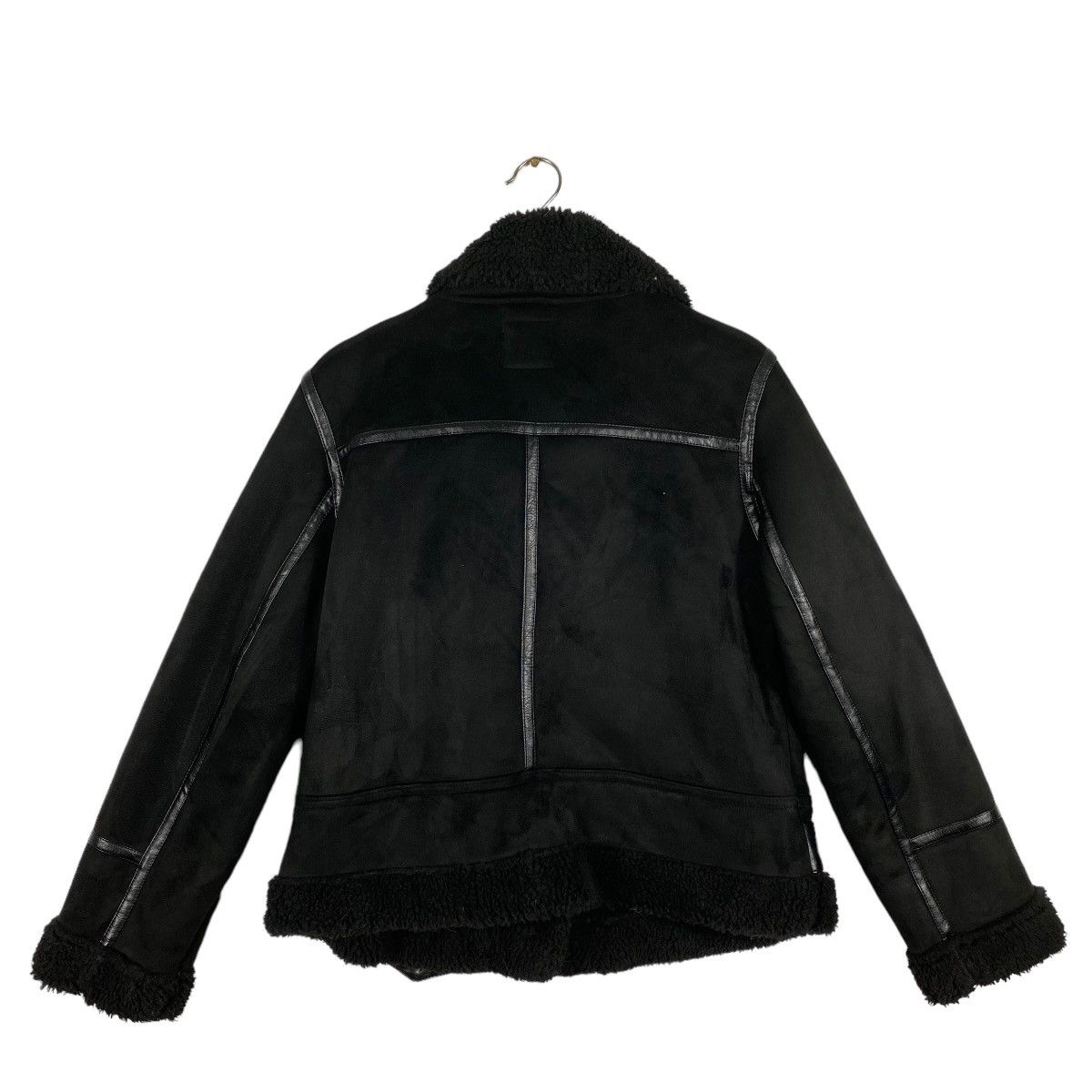 Zara Zara Black Faux Suede Jacket Size L / US 10 / IT 46 - 9 Thumbnail