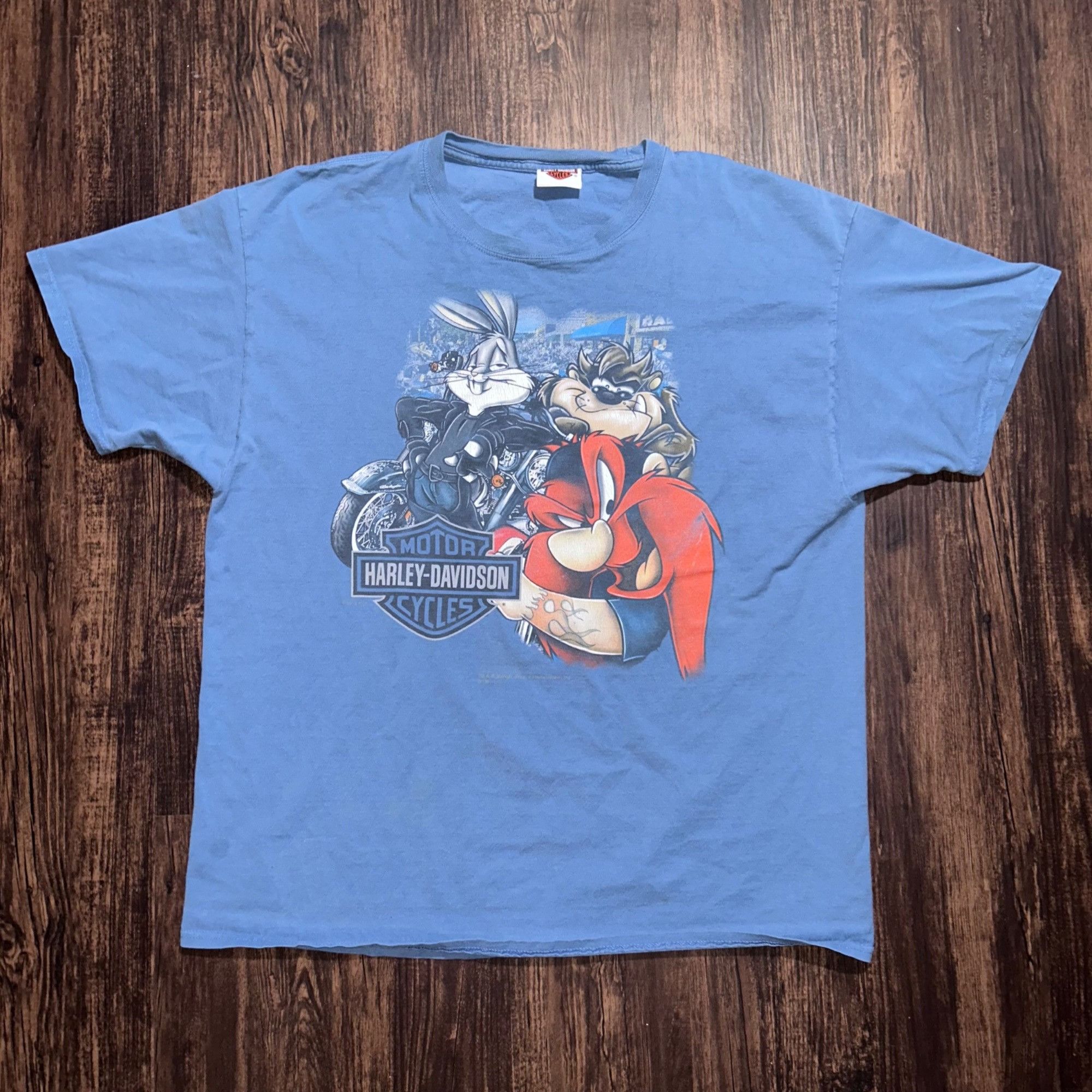 Harley Davidson Vintage Looney Tunes Harley Davidson Shirt Size US XL / EU 56 / 4 - 1 Thumbnail