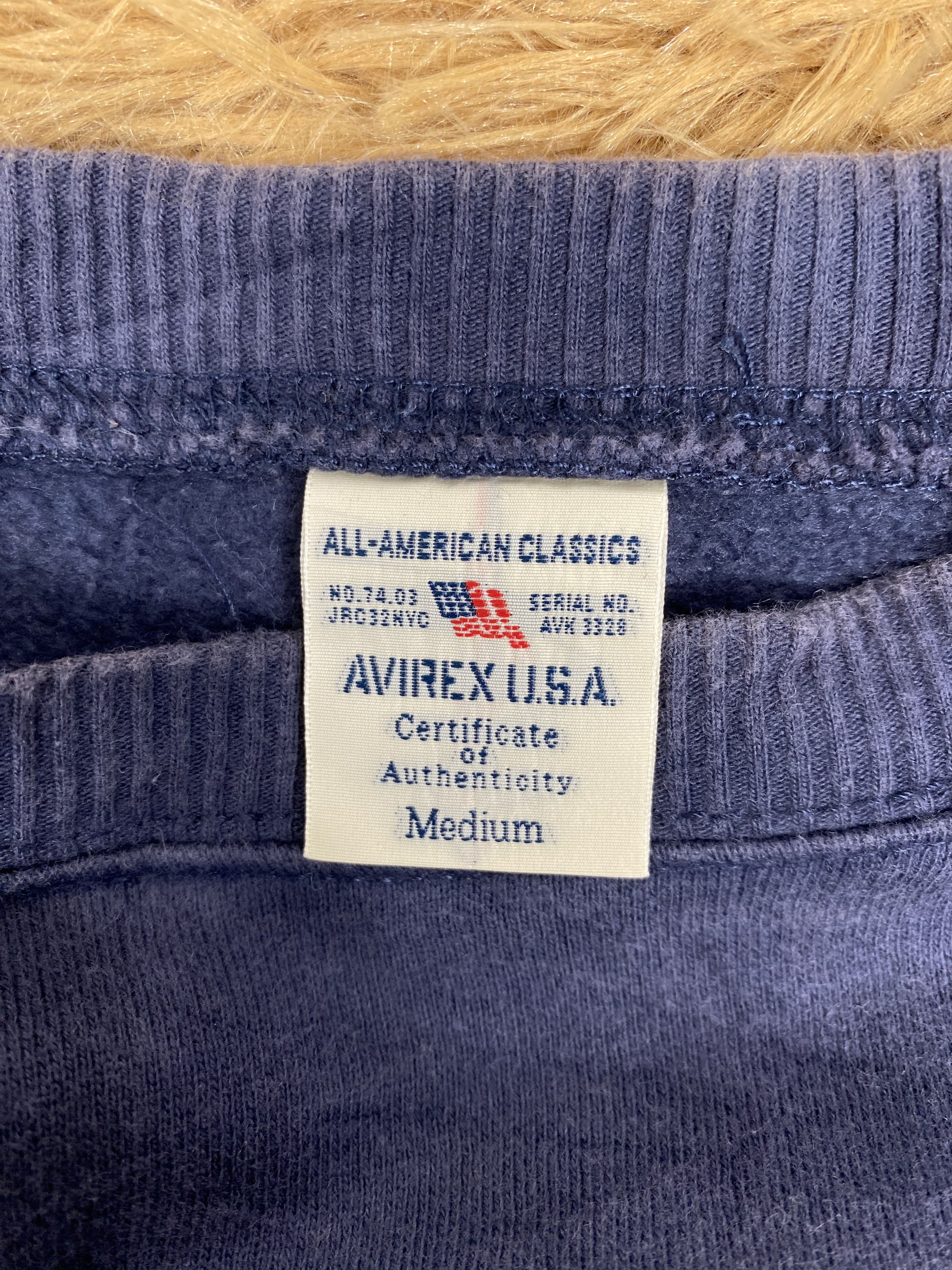 Avirex Vintage Avirex Big Logo Sweatshirts PS0157 Size US M / EU 48-50 / 2 - 8 Thumbnail