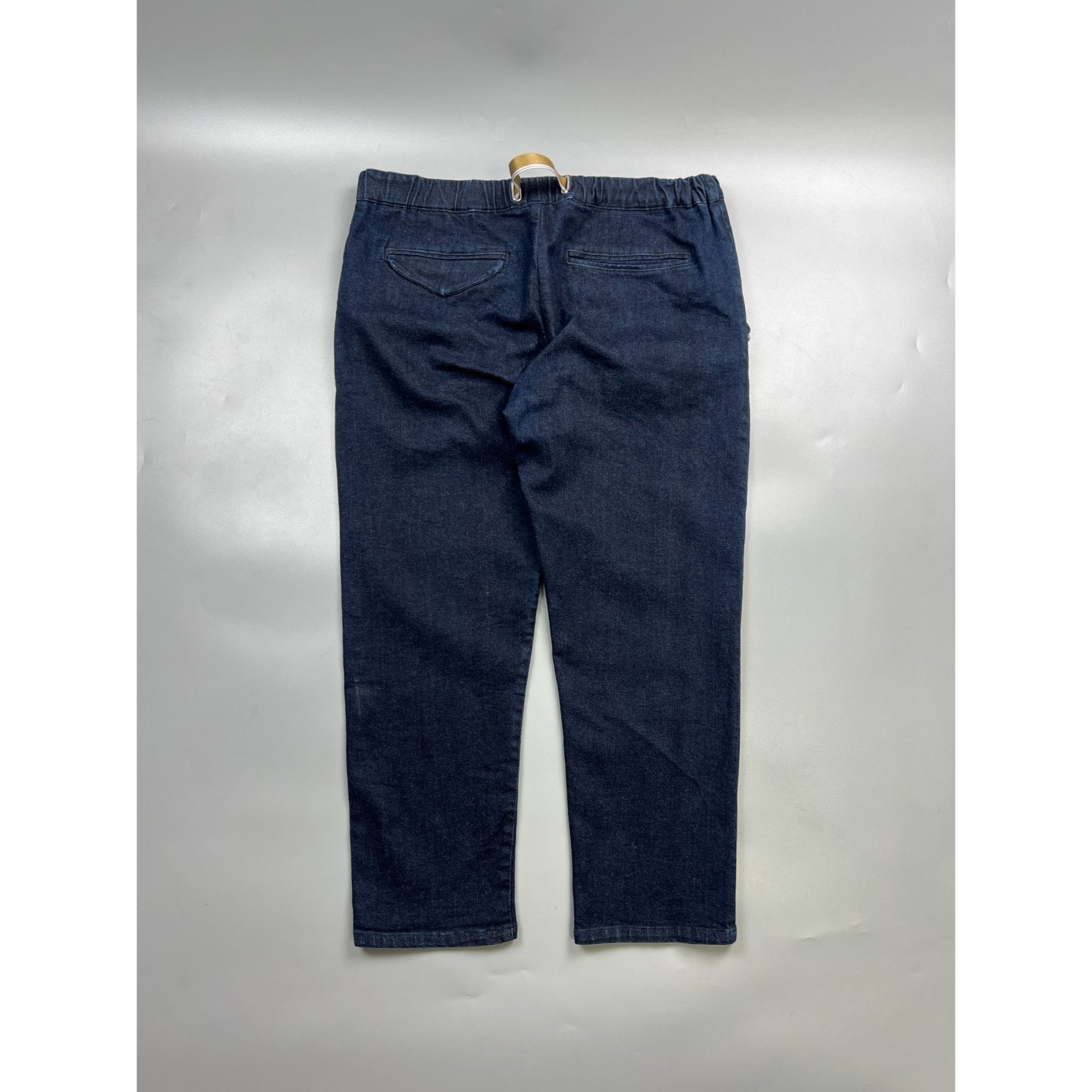 Designer Unisex White Sand Raw Selvedge Denim Jeans Pants (Y0797) Size US 34 / EU 50 - 11 Thumbnail