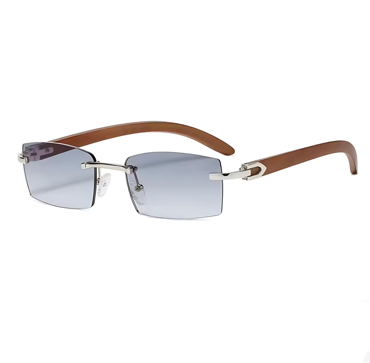 Other Rimless Rectangle Sunglasses Men Women Luxury Square Shades Size ONE SIZE - 1 Thumbnail