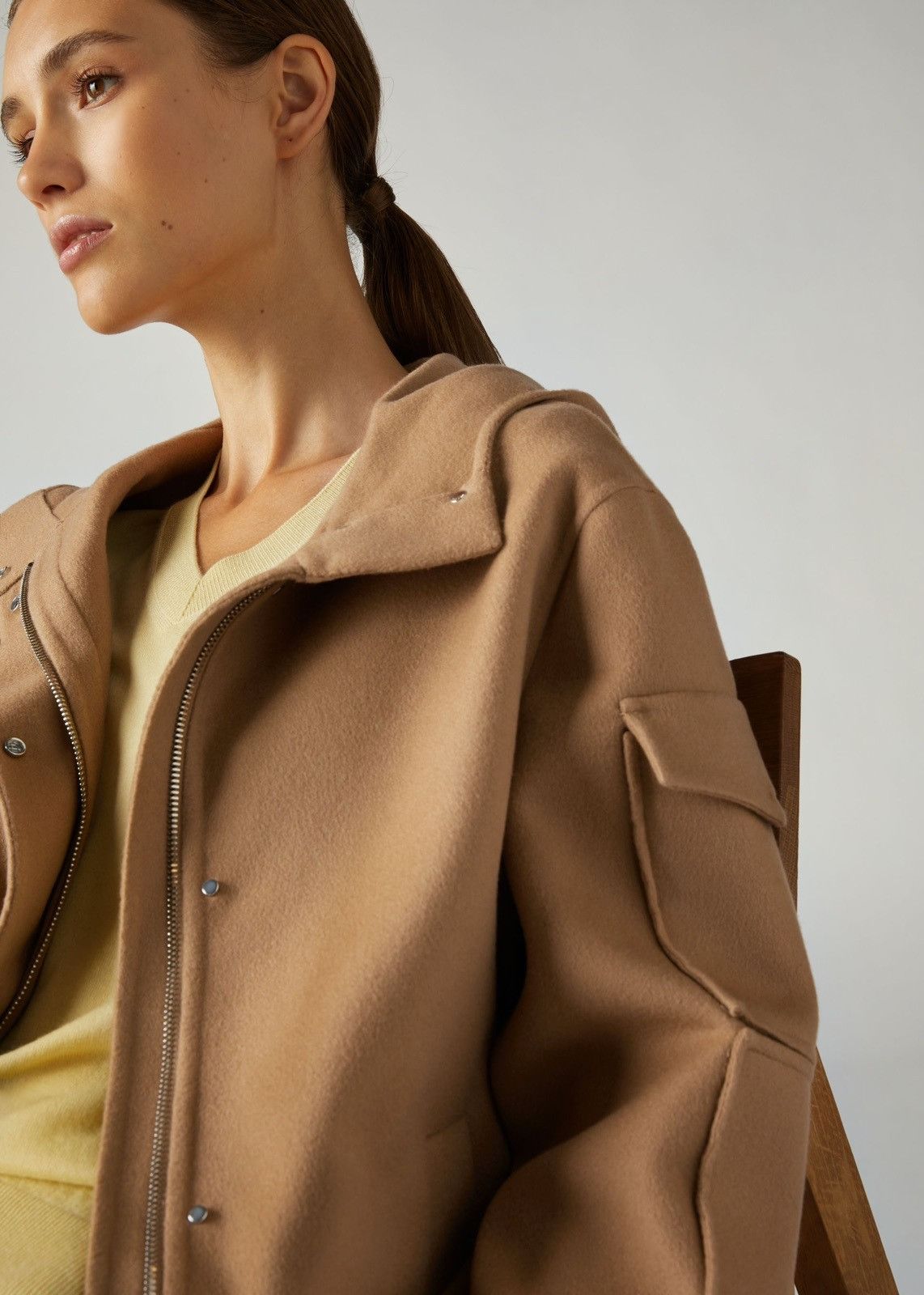 Loro Piana o1srvl11e0924 Holeg Cshmere Jacket in Camel Size XXL / US 16-18 / IT 52-54 - 4 Thumbnail
