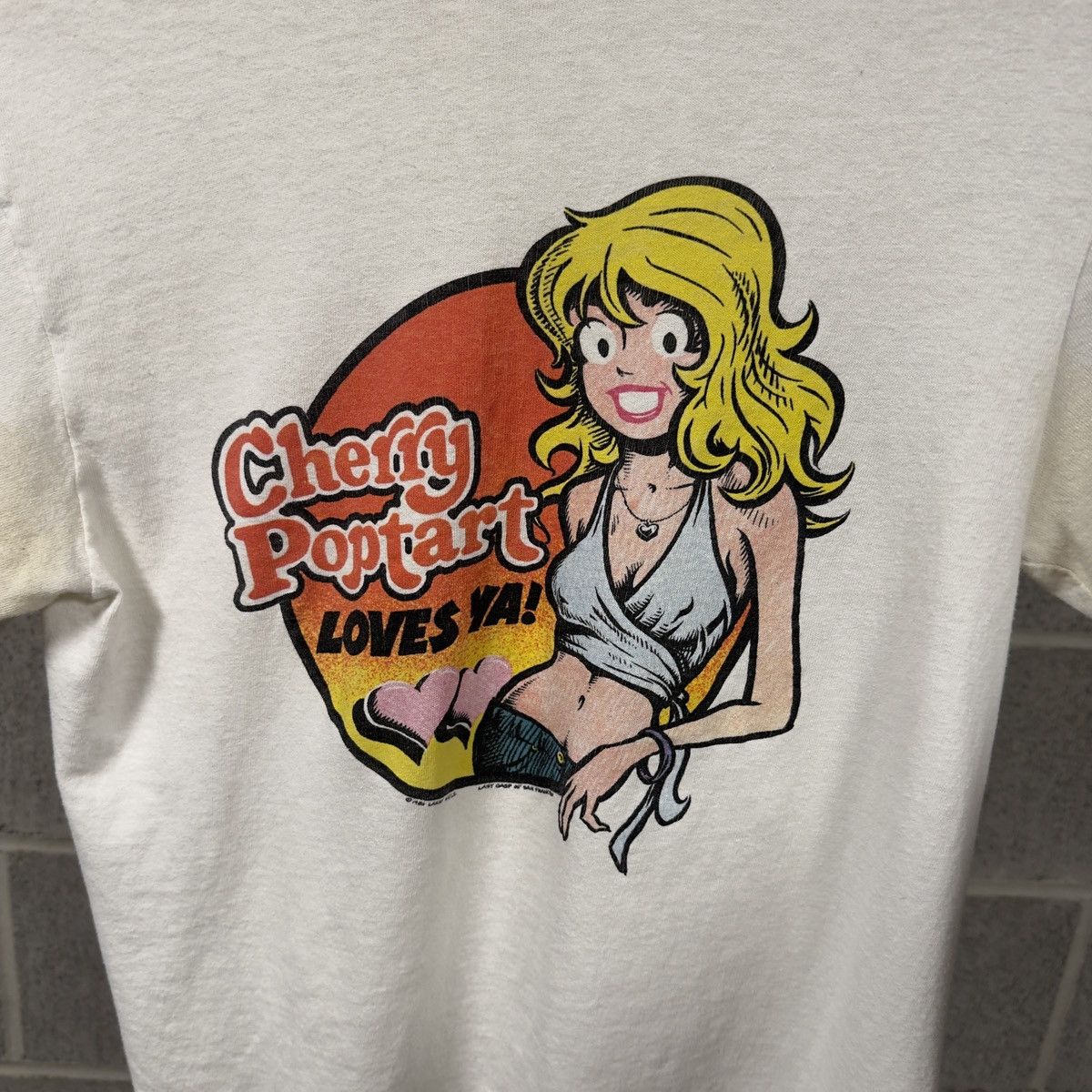 Vintage 80s Thrashed Faded Cherry Poptart Shirt ERD Grunge Pornstar Size US S / EU 44-46 / 1 - 7 Thumbnail