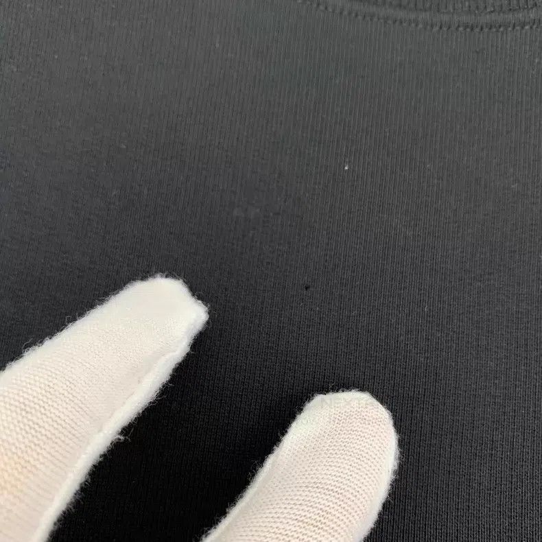 Balenciaga Balenciaga Black Logo Letter Embroidered Cotton Crew Neck Size US M / EU 48-50 / 2 - 9 Thumbnail