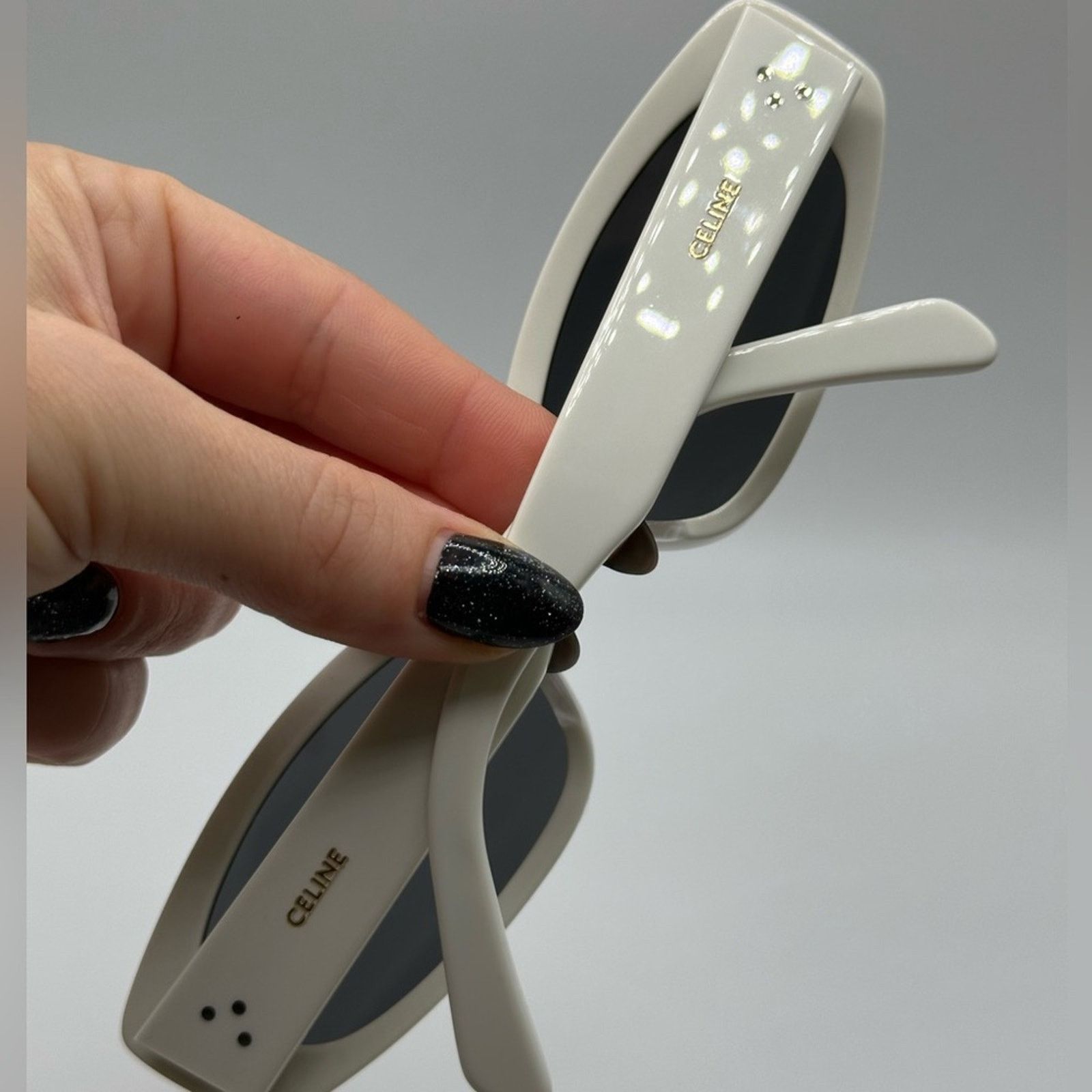 Celine NEW Celine Sunglasses CL40252I 5825A White Grey Women Size ONE SIZE - 10 Thumbnail