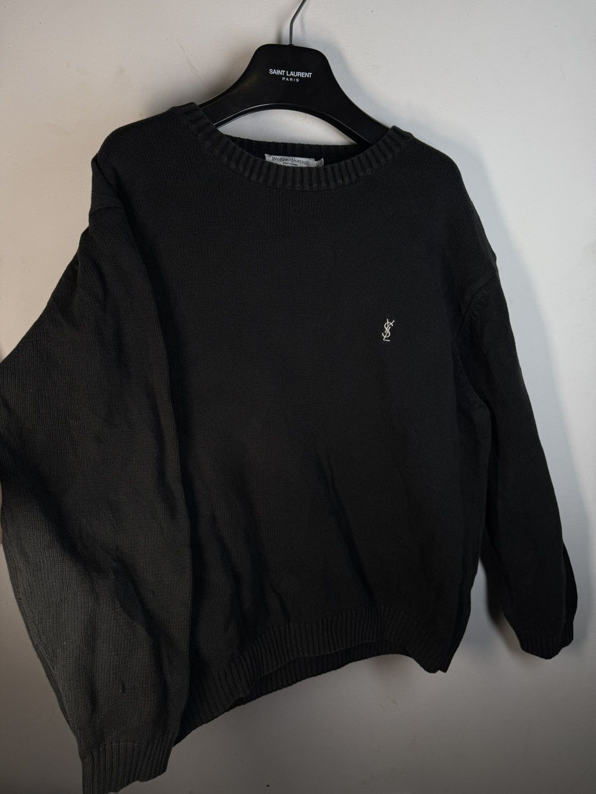 Yves Saint Laurent Black YSL Sweater Knit Size US XL / EU 56 / 4 - 12 Thumbnail